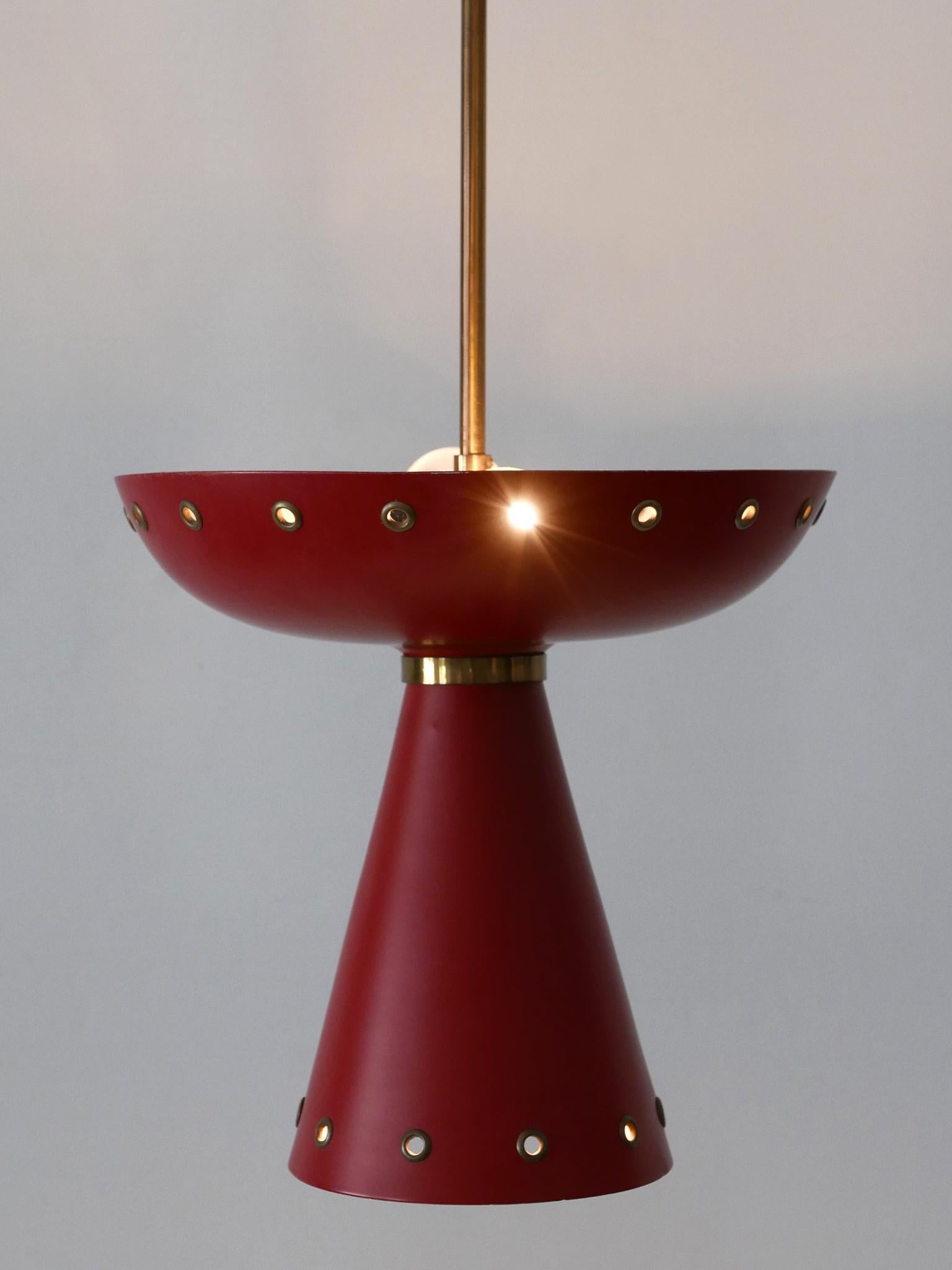 Alluminio Eccezionale plafoniera o lampada a sospensione della metà del secolo scorso Svezia anni '50 in vendita