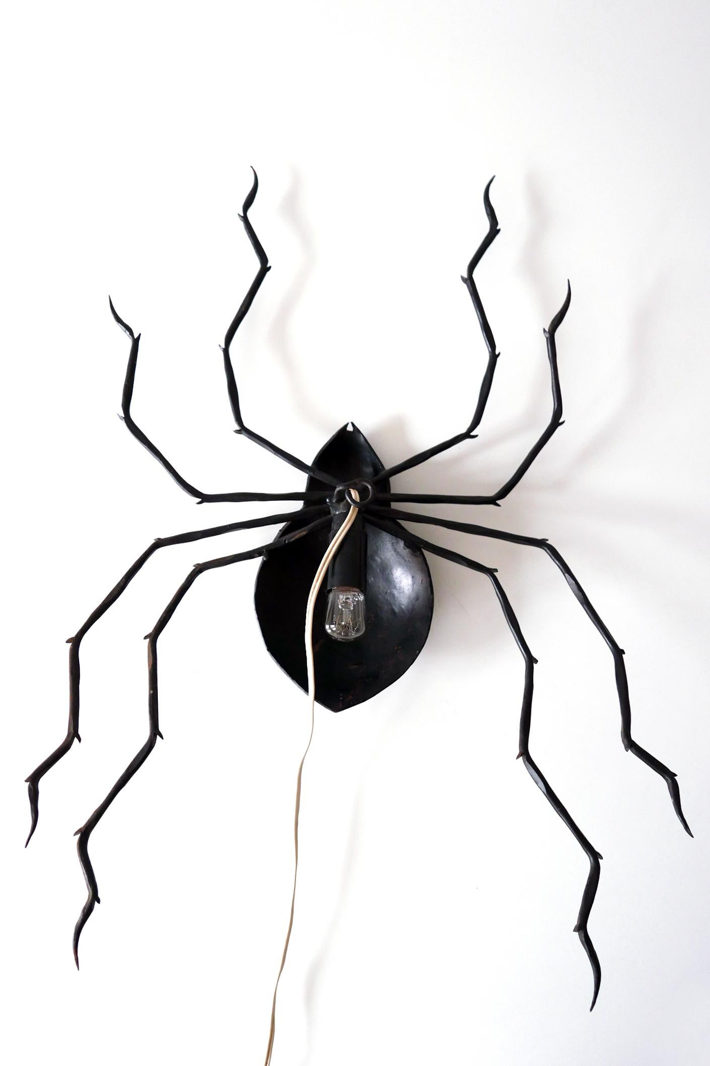 Exceptional Mid-Century Modern Giant Spider Wall Lamp or Sconce, 1970s, Germany 7