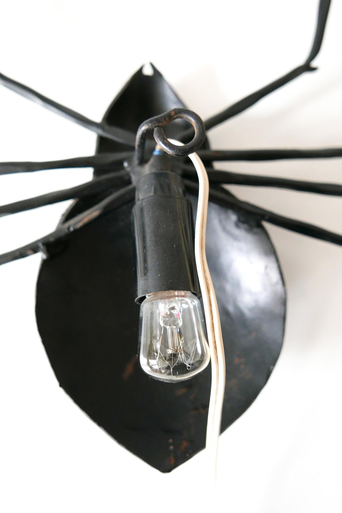 Exceptional Mid-Century Modern Giant Spider Wall Lamp or Sconce, 1970s, Germany 8