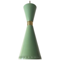 Exceptional Mid-Century Modern Large Diabolo Pendant Lamp by BAG Turgi, 1950s