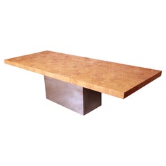 Exceptional Mid-Century Modern Pedestal Dining Table by Milo Baughman for Th Exceptional Mid-Century Modern Pedestal Dining Table by Milo Baughman for Th