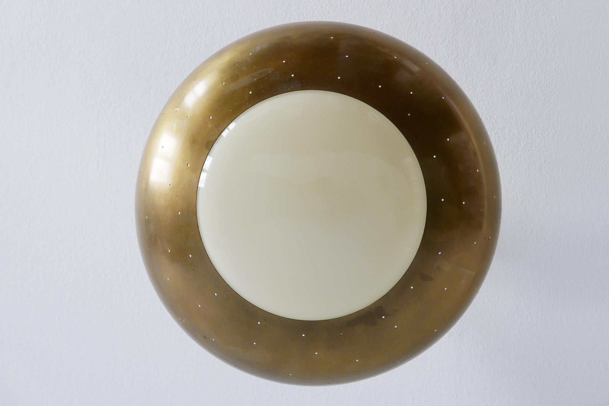 Mid-20th Century Exceptional Mid-Century Modern Pendant Lamp by Bünte & Remmler, 1950s, Germany