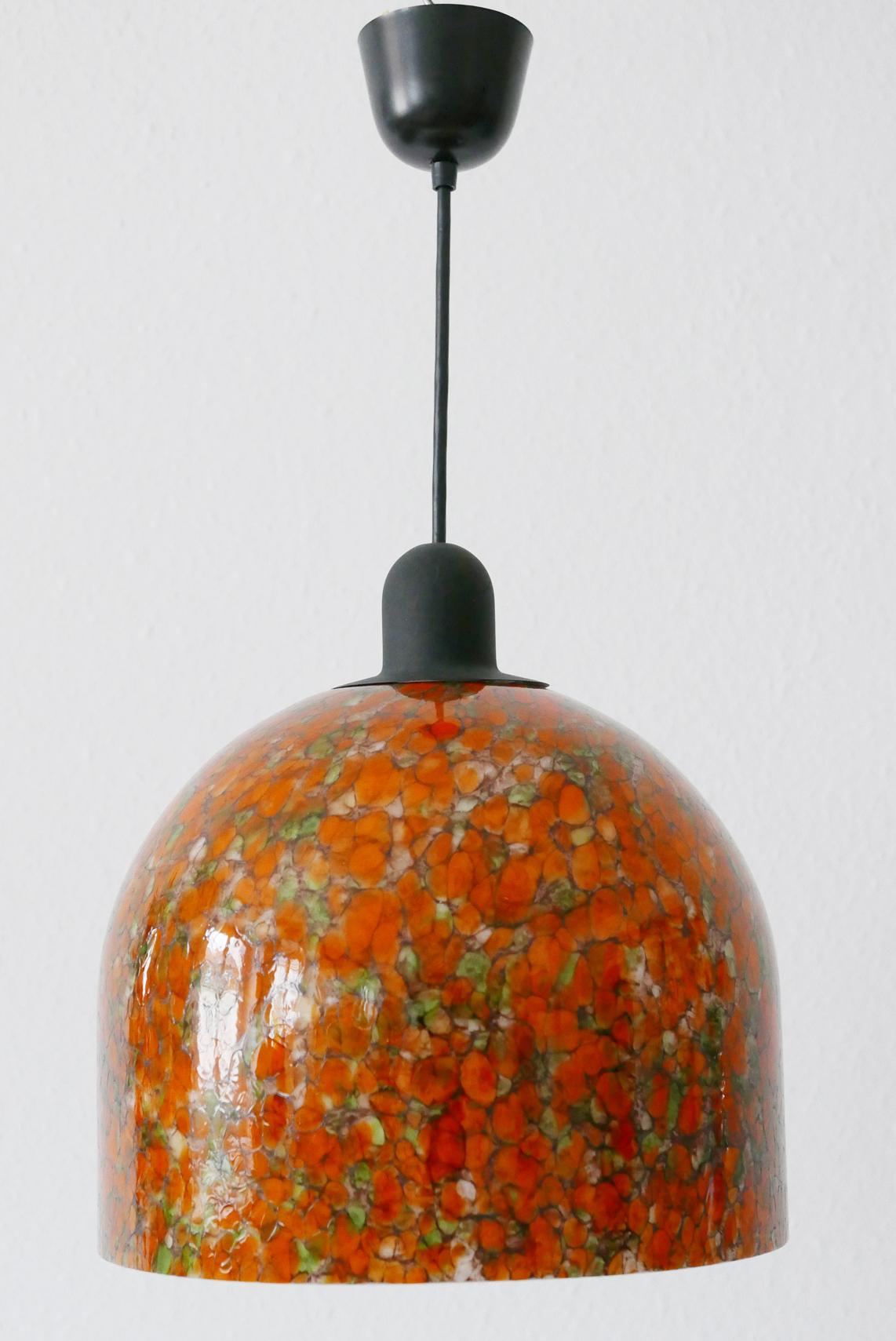 Late 20th Century Exceptional Mid-Century Modern Pendant Lamp by Peill & Putzler, 1970s, Germany For Sale