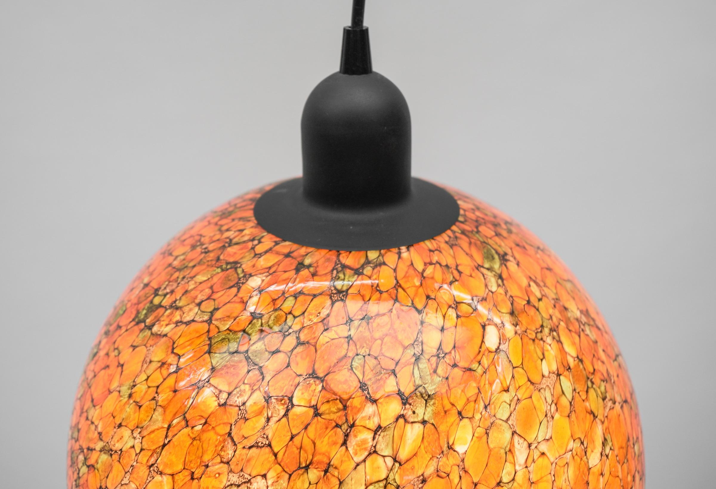 Exceptional Mid-Century Modern Pendant Lamp by Peill & Putzler, 1970s, Germany For Sale 1