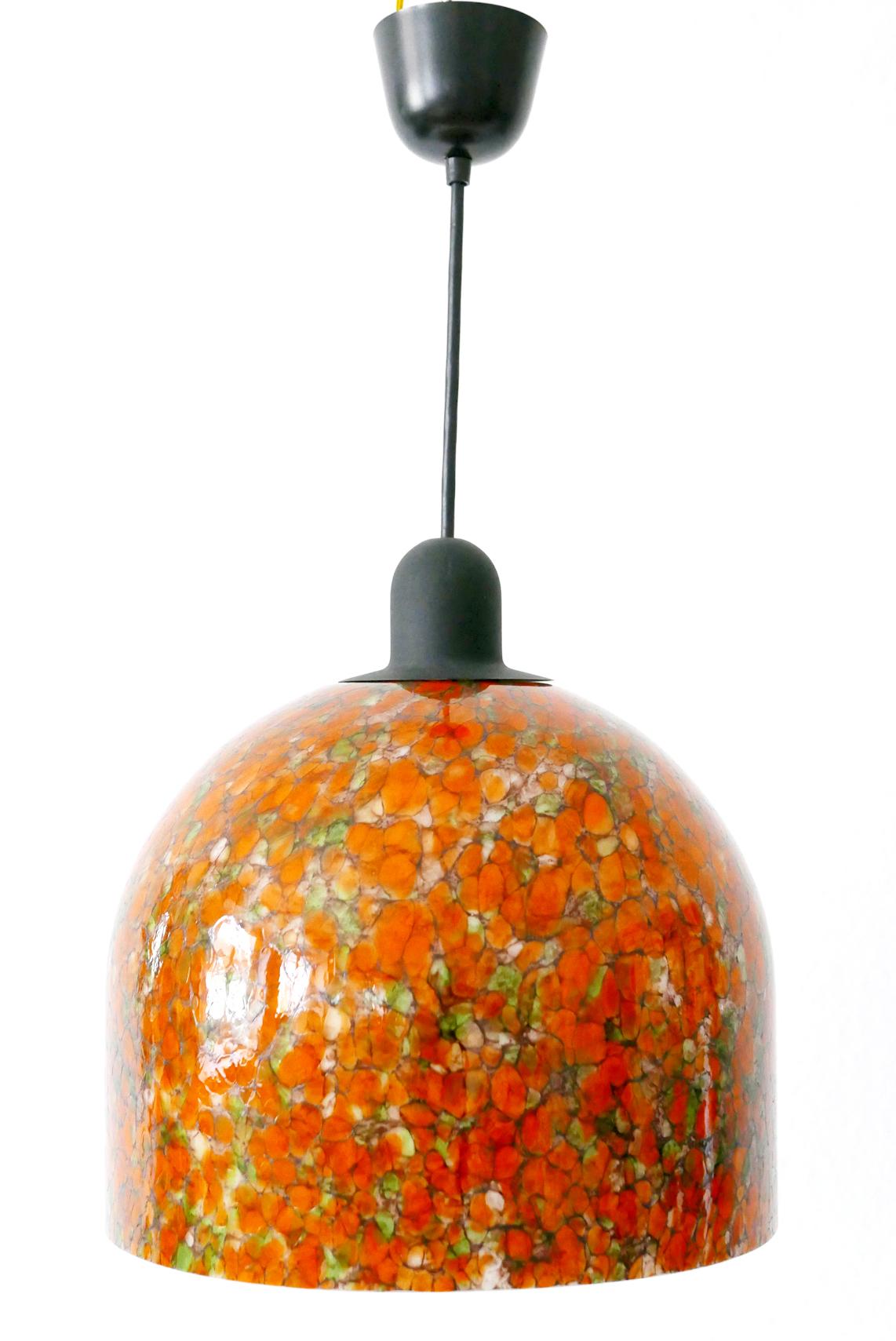 Exceptional Mid-Century Modern Pendant Lamp by Peill & Putzler, 1970s, Germany For Sale 1