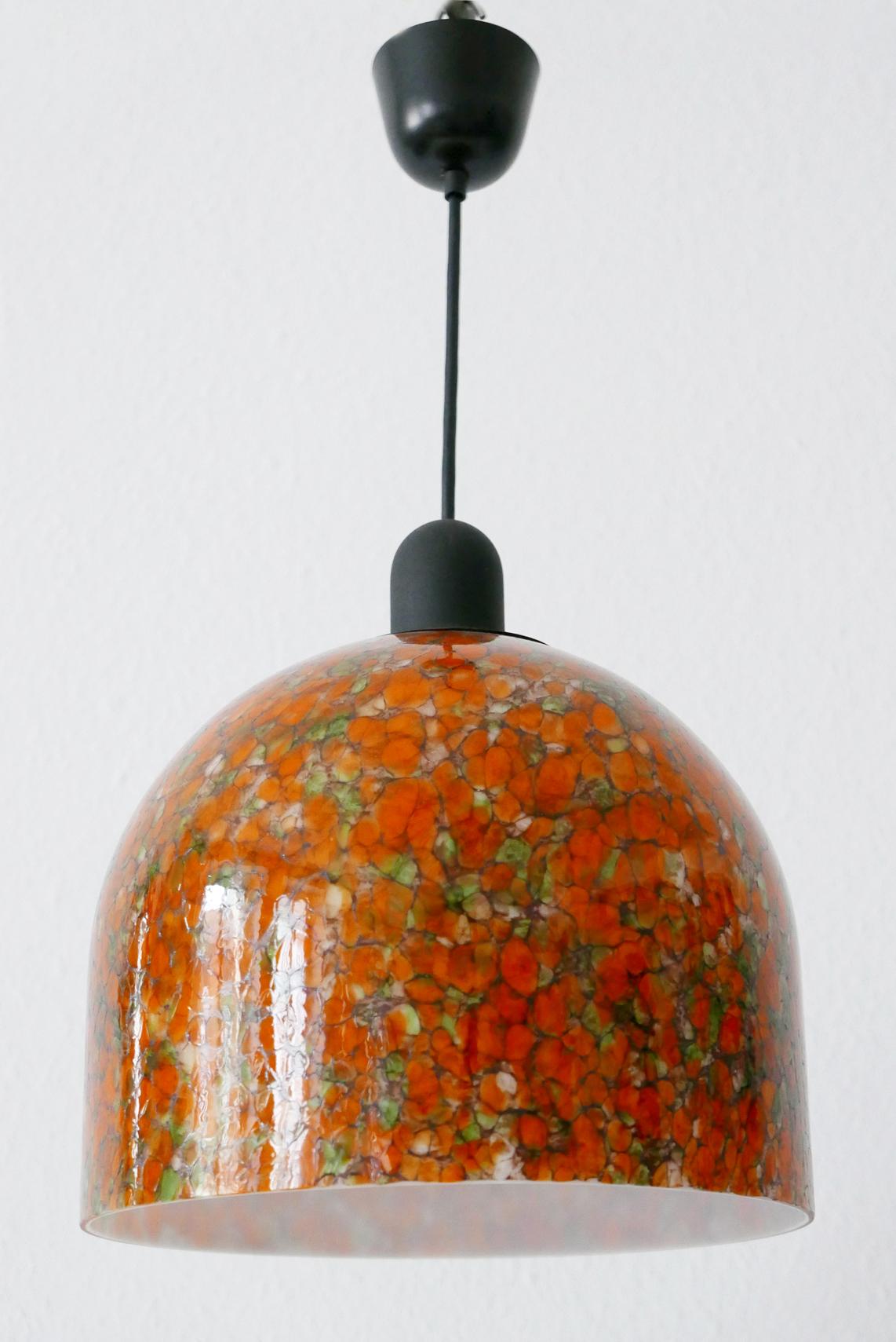 Exceptional Mid-Century Modern Pendant Lamp by Peill & Putzler, 1970s, Germany For Sale 2