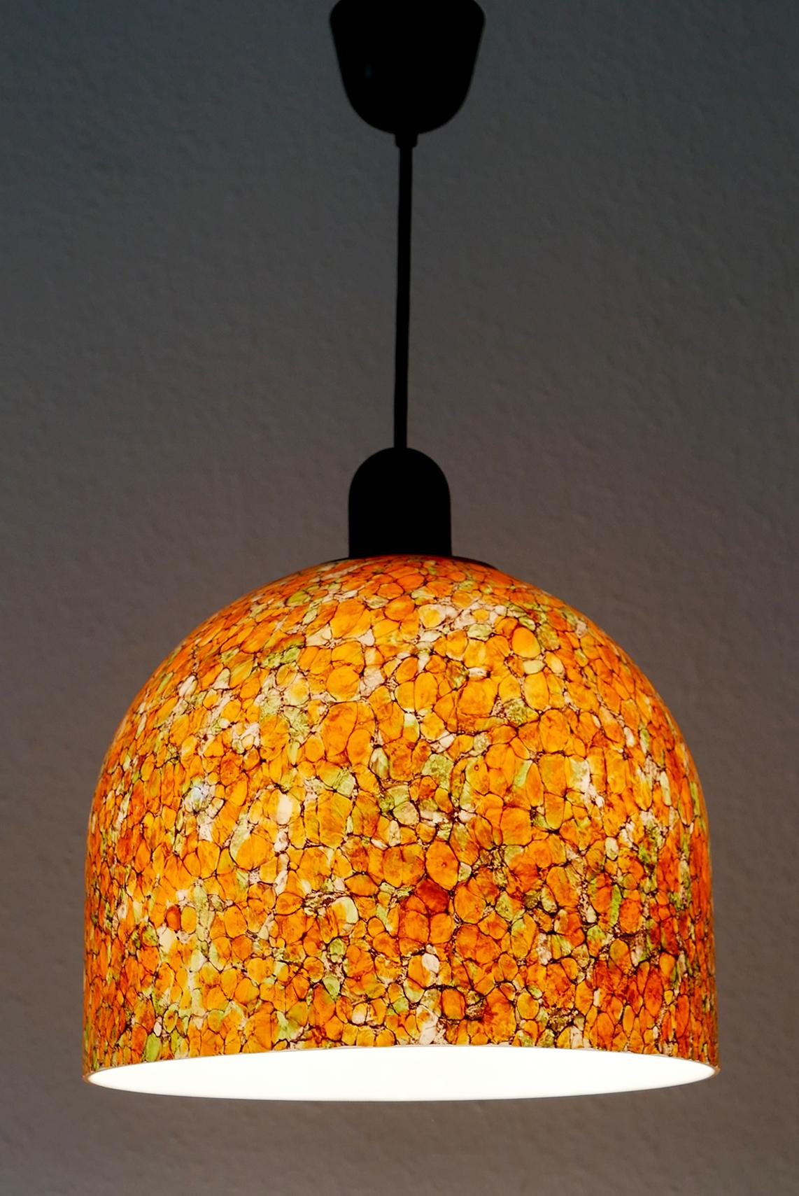 Exceptional Mid-Century Modern Pendant Lamp by Peill & Putzler, 1970s, Germany For Sale 3