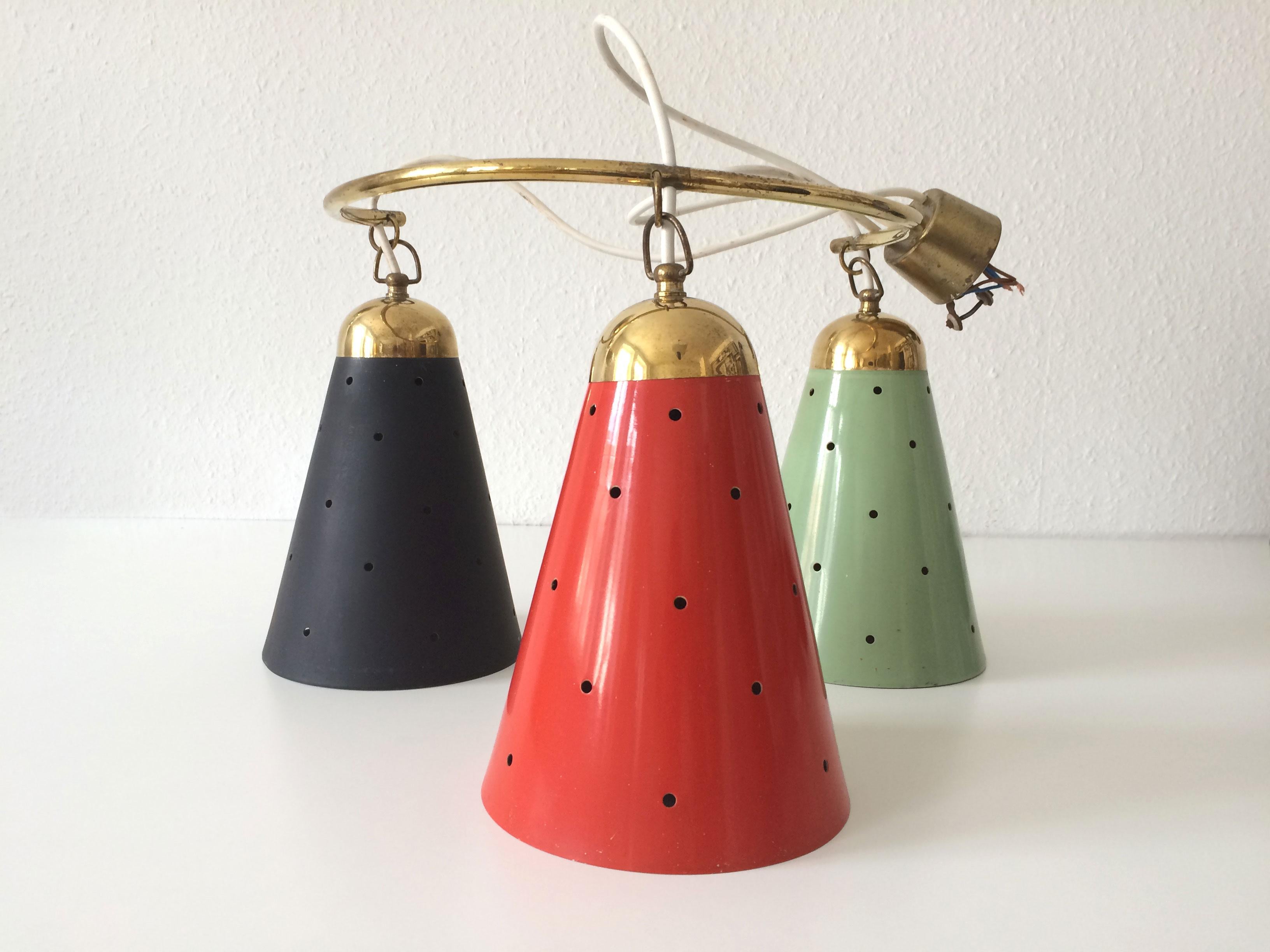 Exceptional Mid-Century Modern Pendant Lamp or Chandelier, 1950s, Germany 5