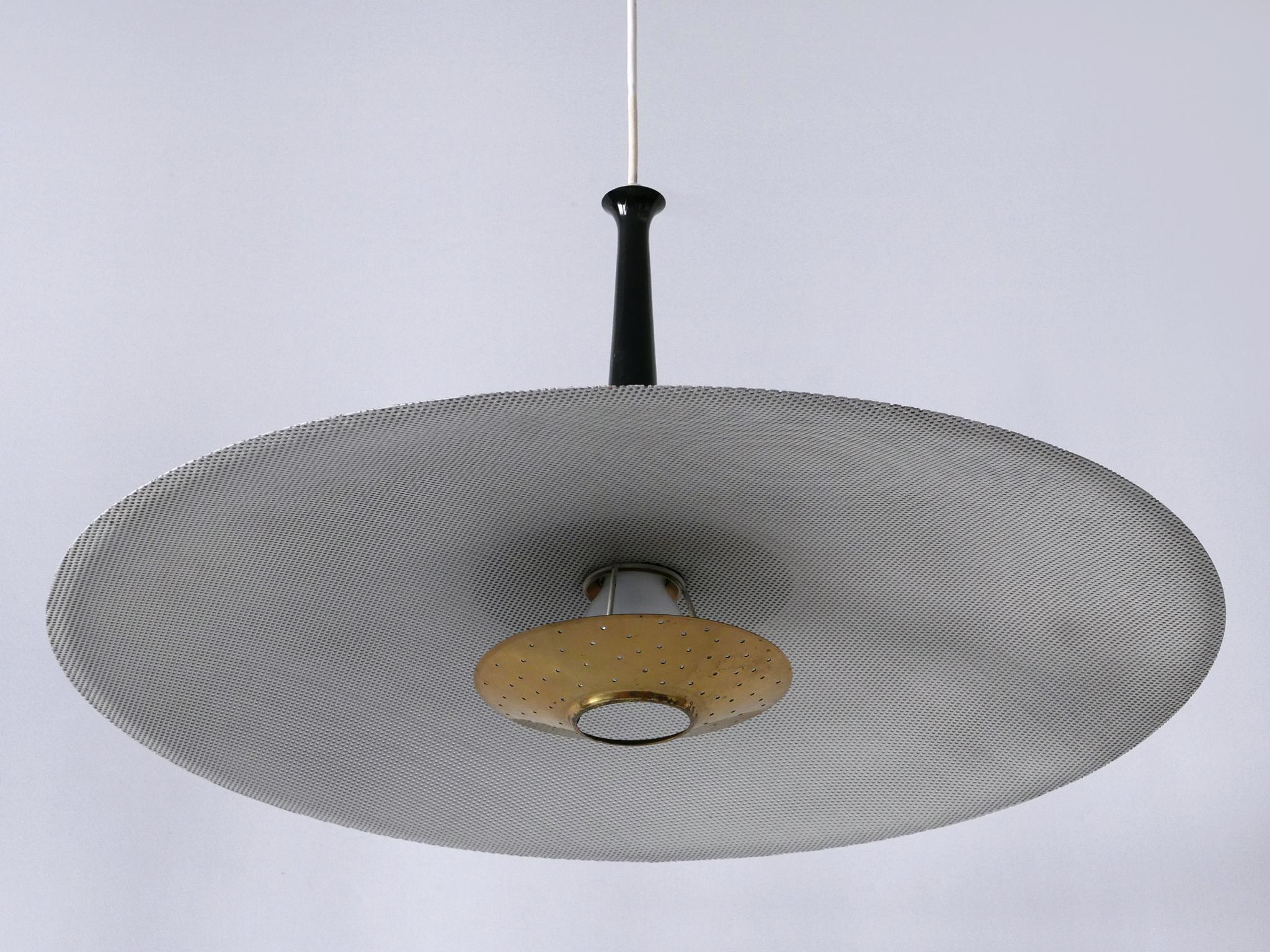 Exceptionnelle lampe suspendue ou lampe à suspension The Moderns Allemagne 1950s en vente 3