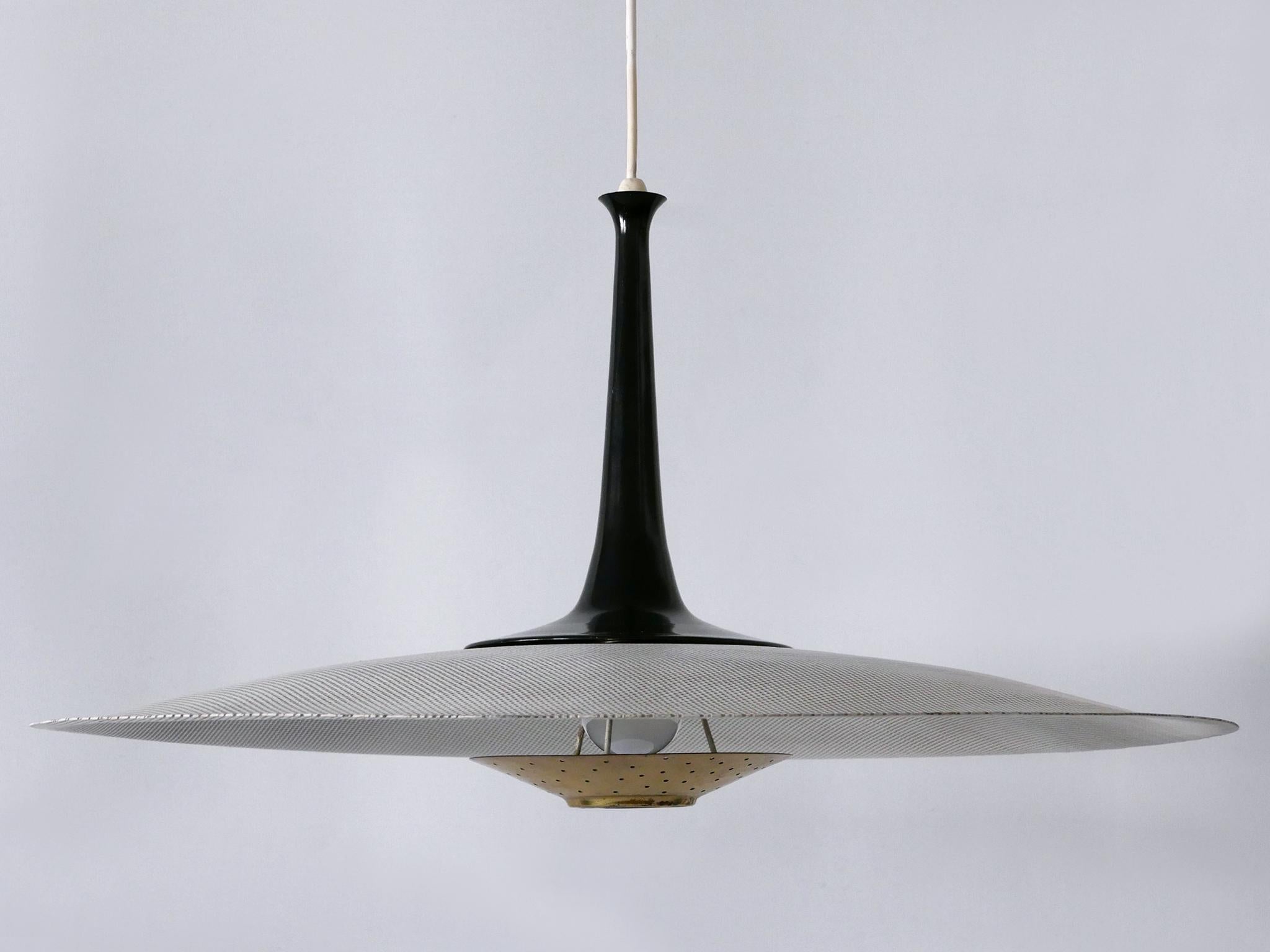 Exceptionnelle lampe suspendue ou lampe à suspension The Moderns Allemagne 1950s en vente 7