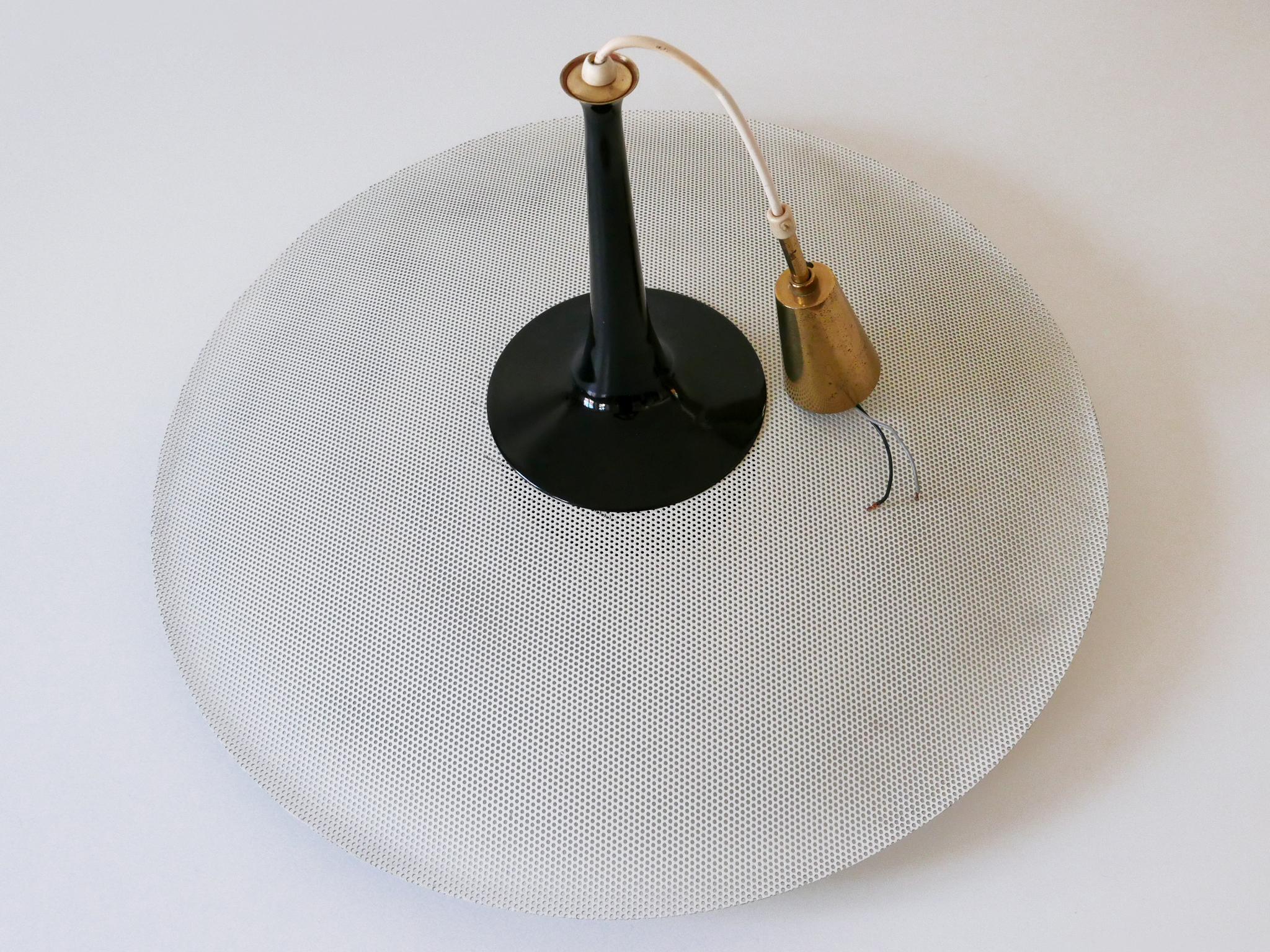 Exceptionnelle lampe suspendue ou lampe à suspension The Moderns Allemagne 1950s en vente 9