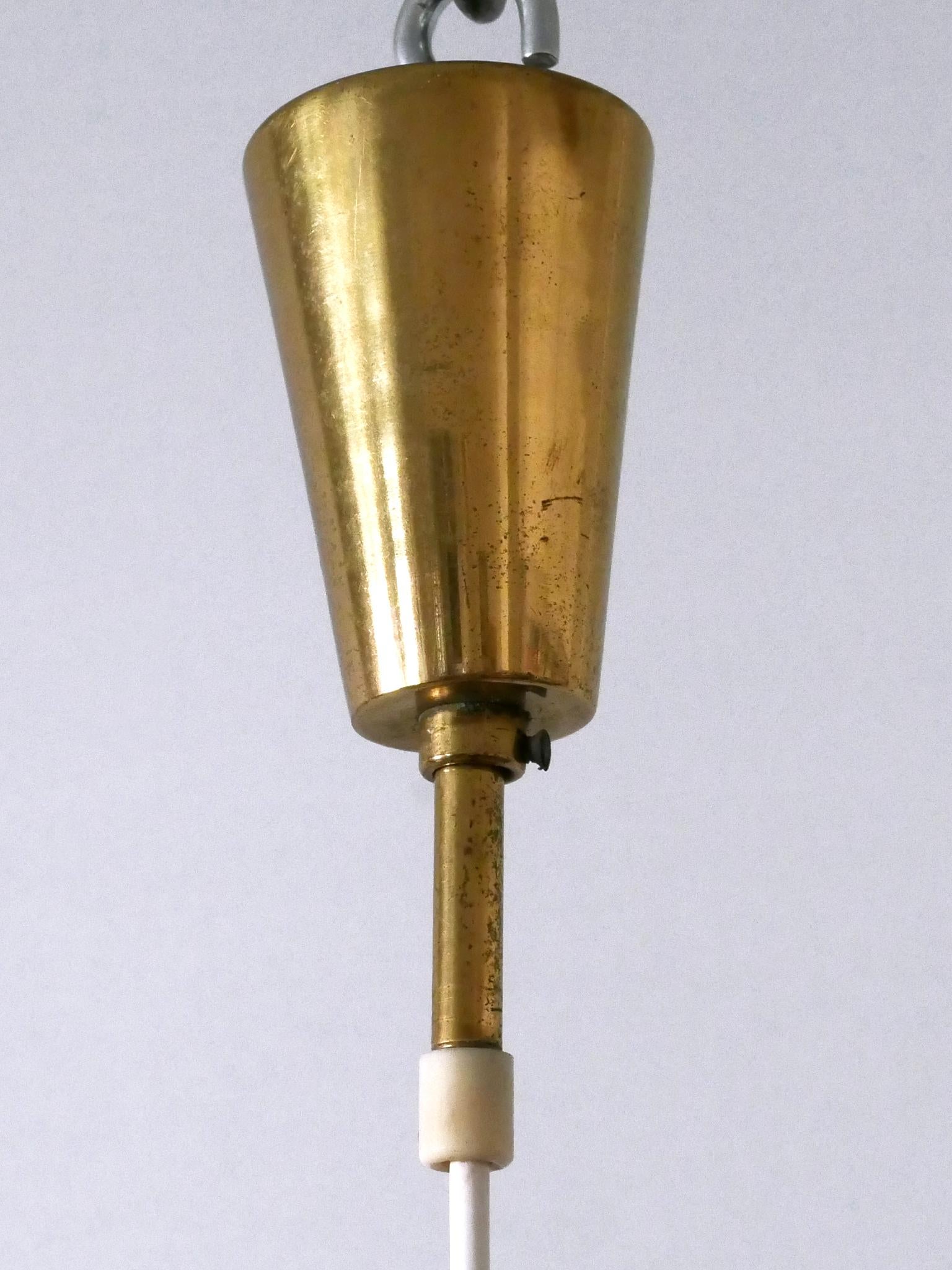 Exceptionnelle lampe suspendue ou lampe à suspension The Moderns Allemagne 1950s en vente 13