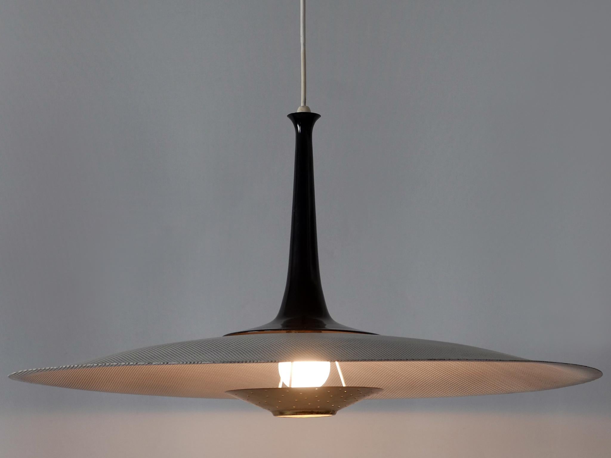 Mid-Century Modern Exceptionnelle lampe suspendue ou lampe à suspension The Moderns Allemagne 1950s en vente