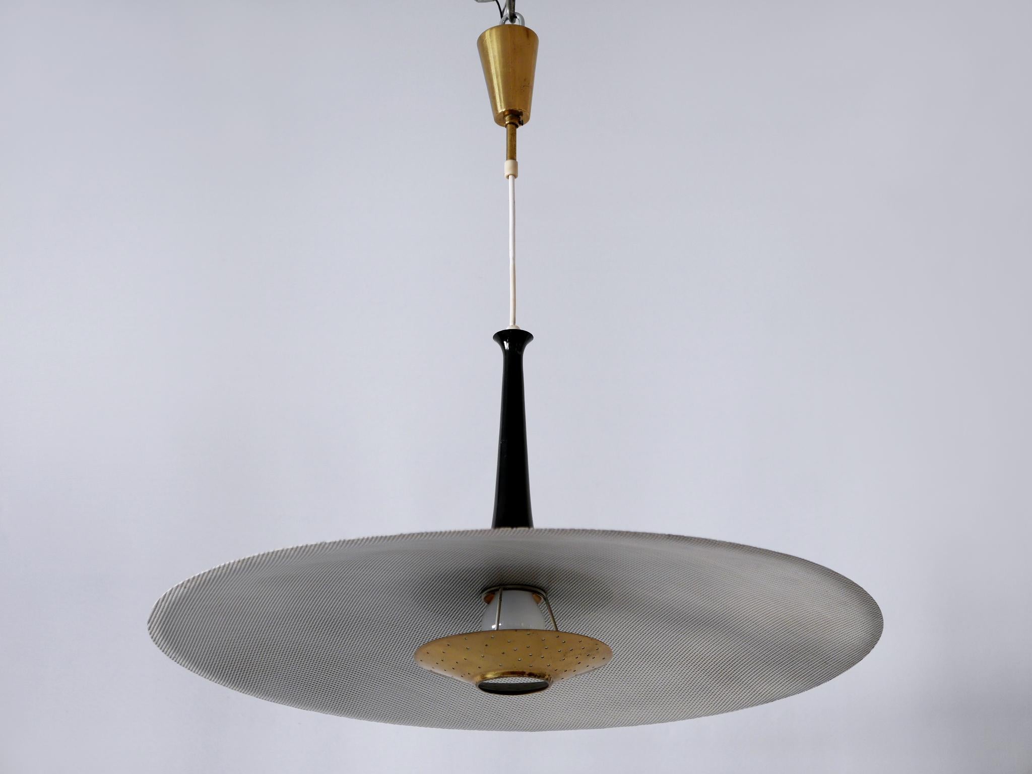 Exceptionnelle lampe suspendue ou lampe à suspension The Moderns Allemagne 1950s Bon état - En vente à Munich, DE