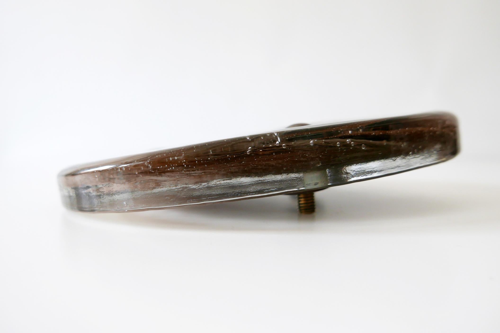Exceptional Mid-Century Modern Push & Pull Marbled Glass Door Handle Italy 1960s For Sale 11