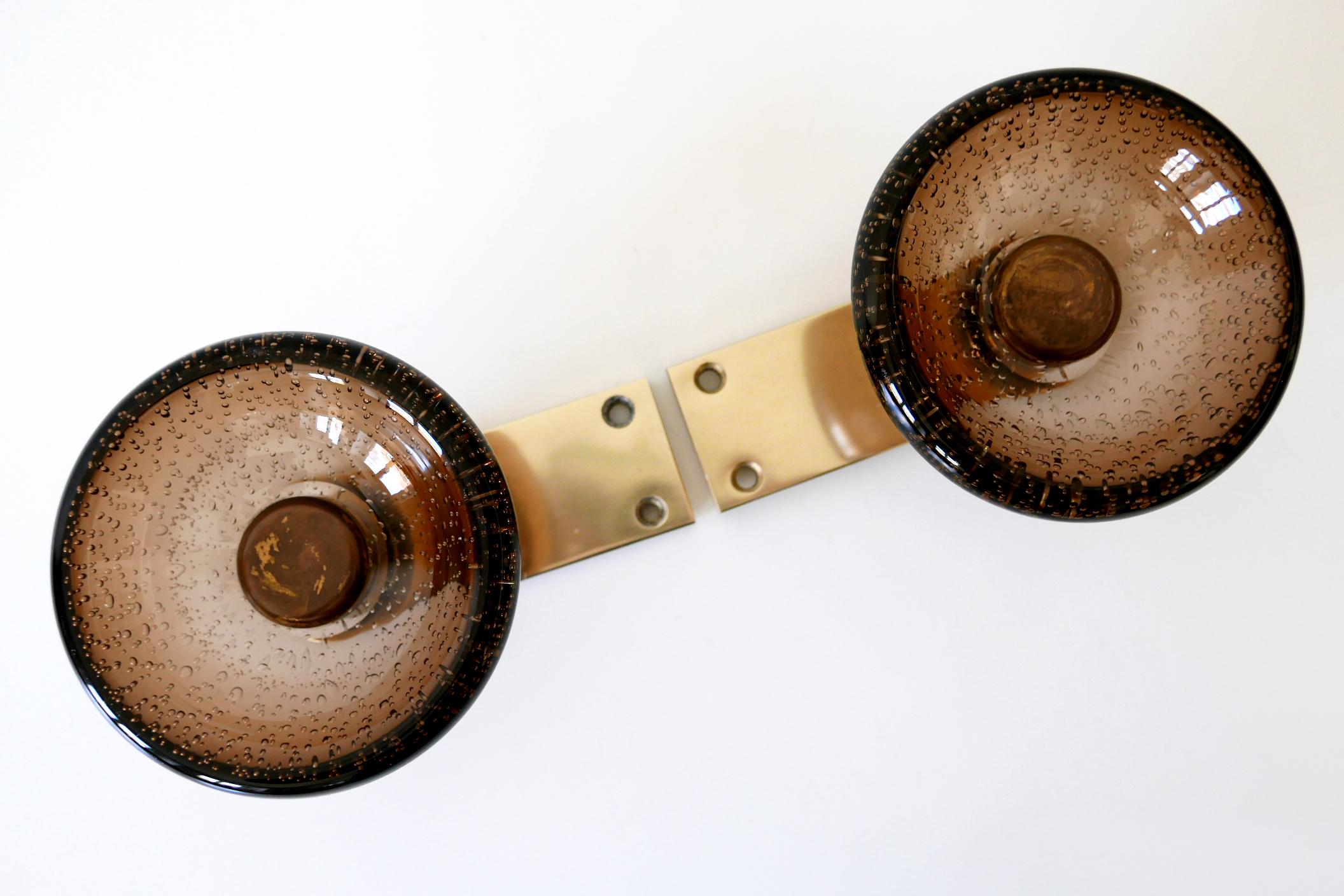 Exceptional Mid-Century Modern Push & Pull Murano Glass Door Handles Italy 1960s 5