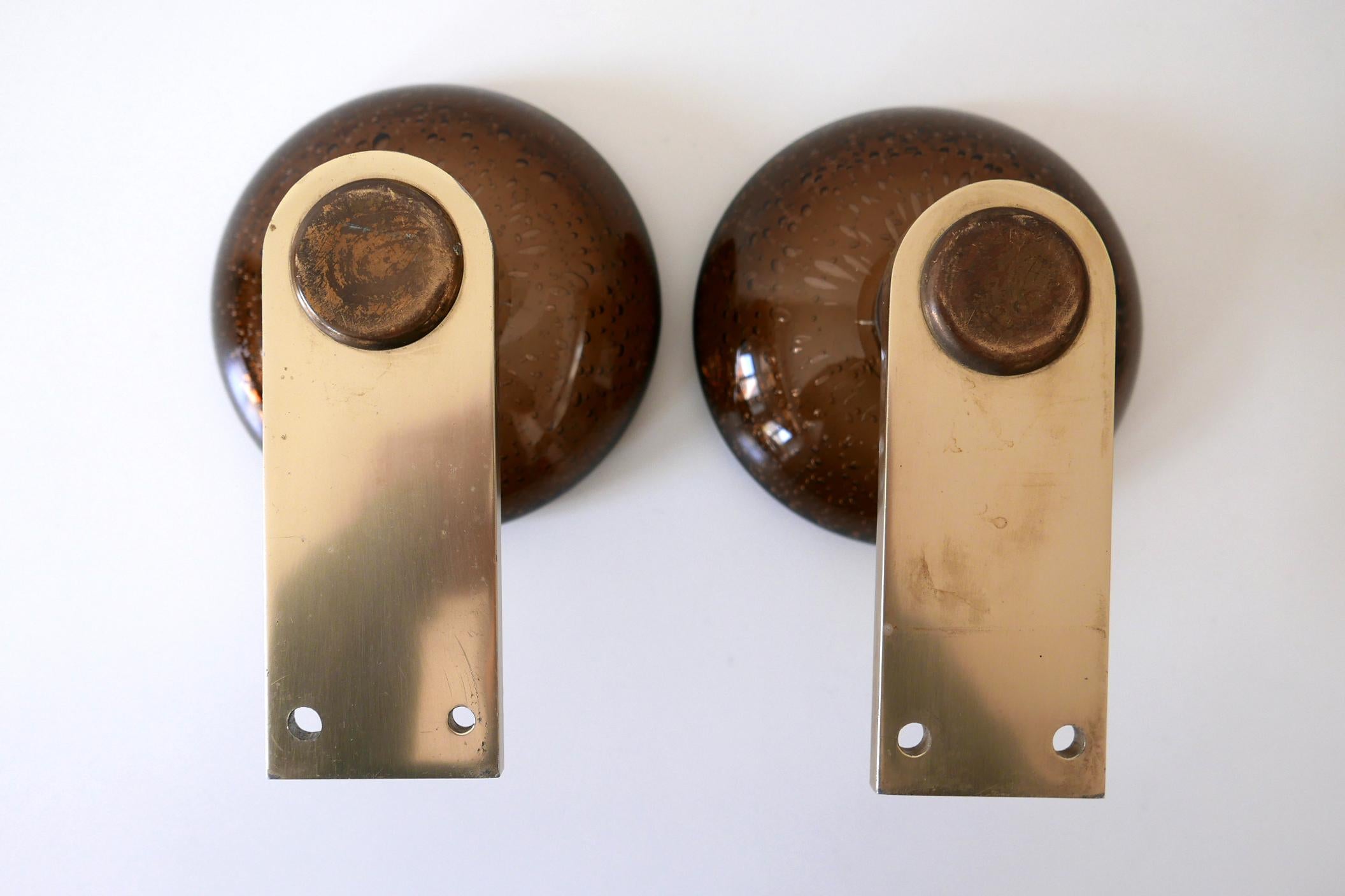 Exceptional Mid-Century Modern Push & Pull Murano Glass Door Handles Italy 1960s 13