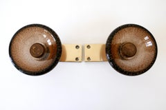 Exceptional Mid-Century Modern Push & Pull Murano Glass Door Handles Italy 1960s