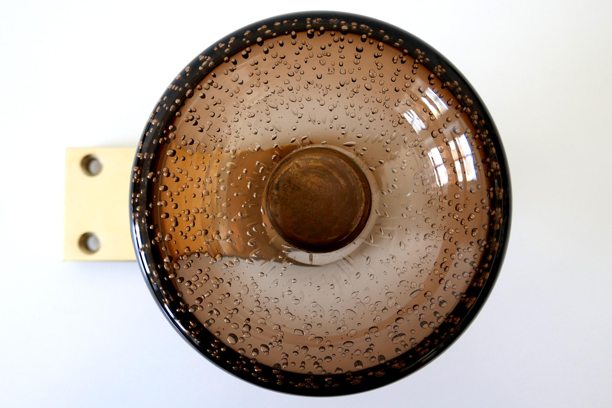 Italian Exceptional Mid-Century Modern Push & Pull Murano Glass Door Handles Italy 1960s