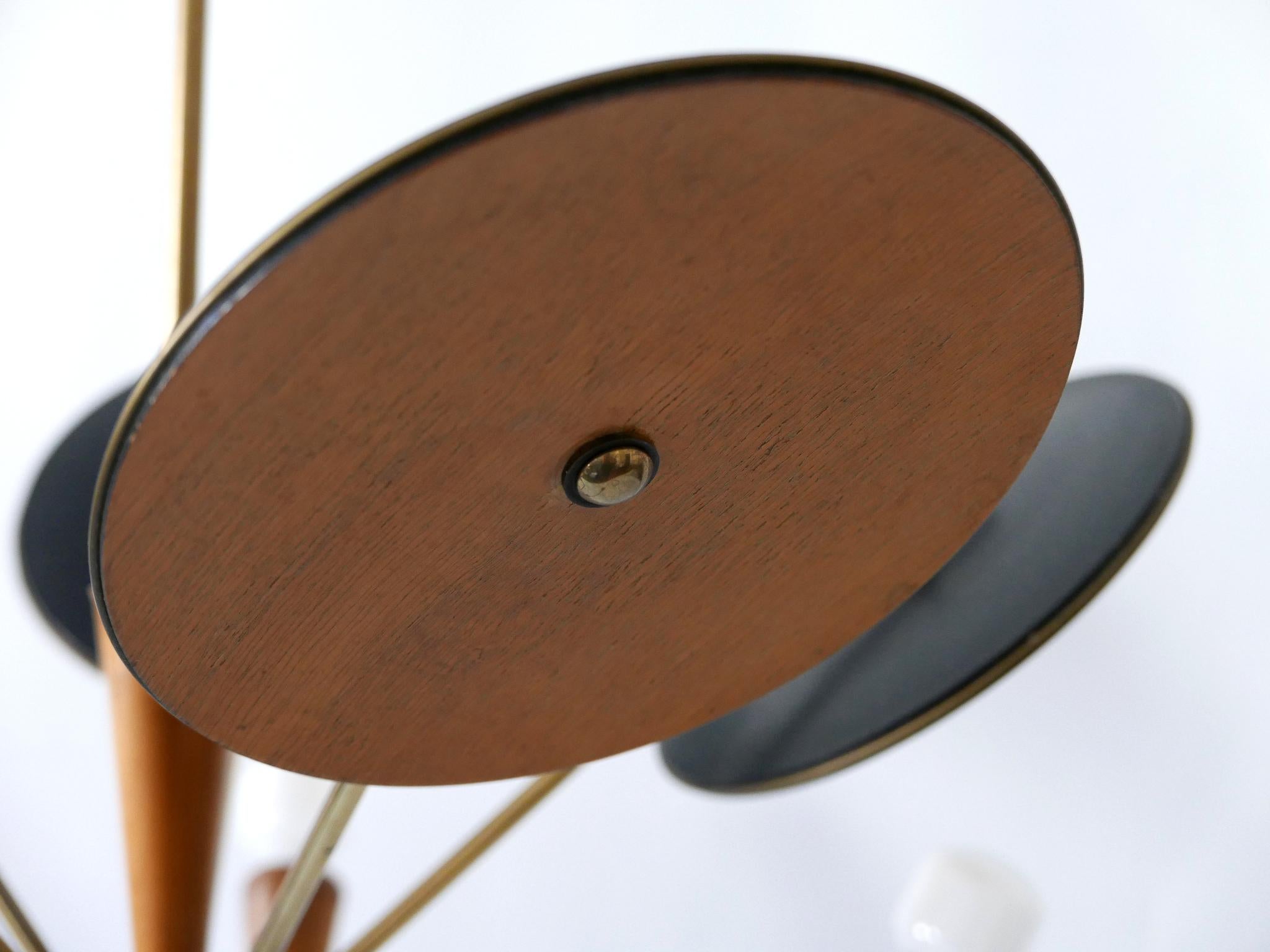 Exceptional Mid-Century Modern Sputnik Pendant Lamp or Chandelier Germany 1950s For Sale 14