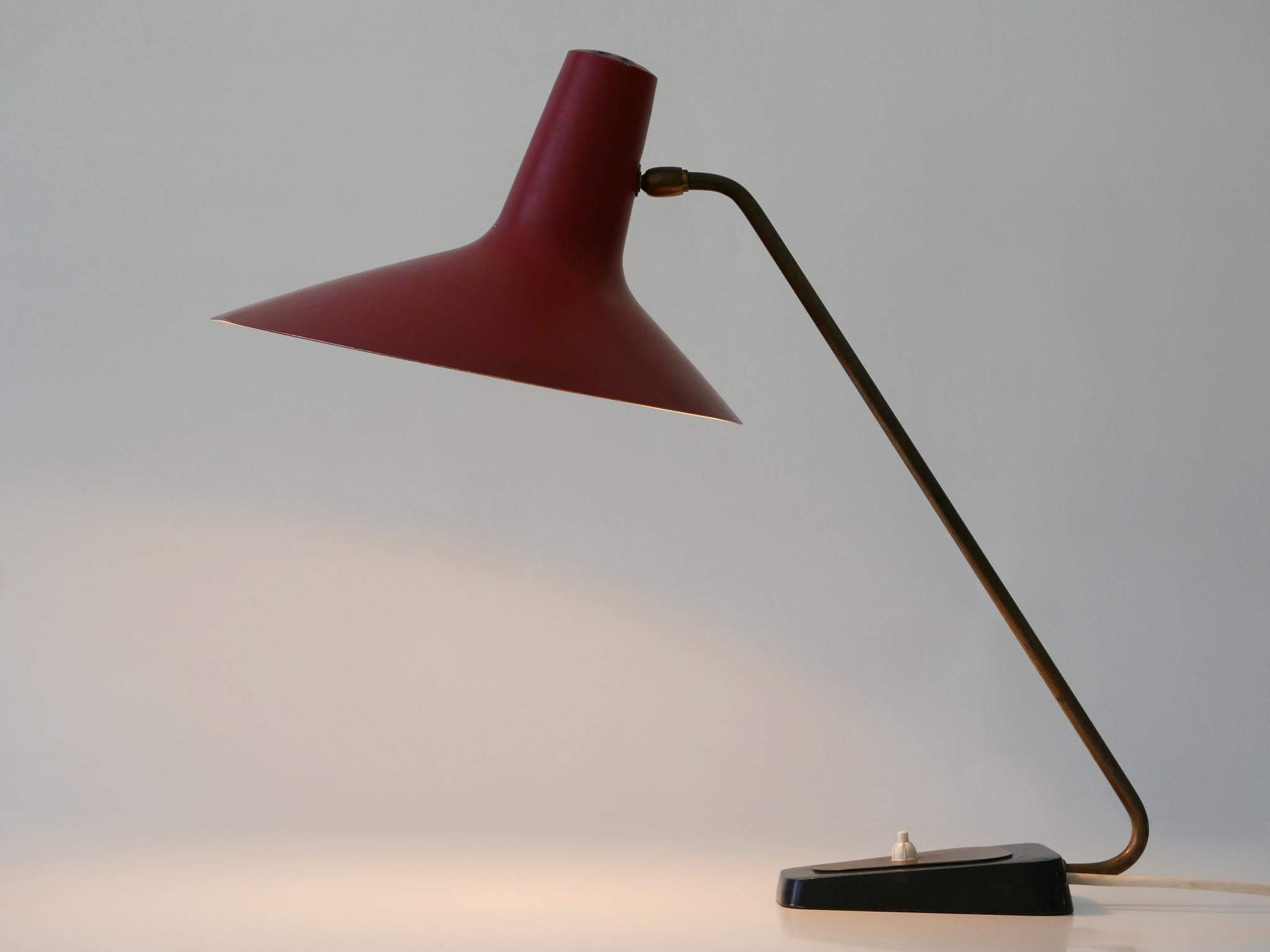 Exceptional Mid-Century Modern Table Lamp by Gebrüder Cosack Germany 1950s For Sale 8
