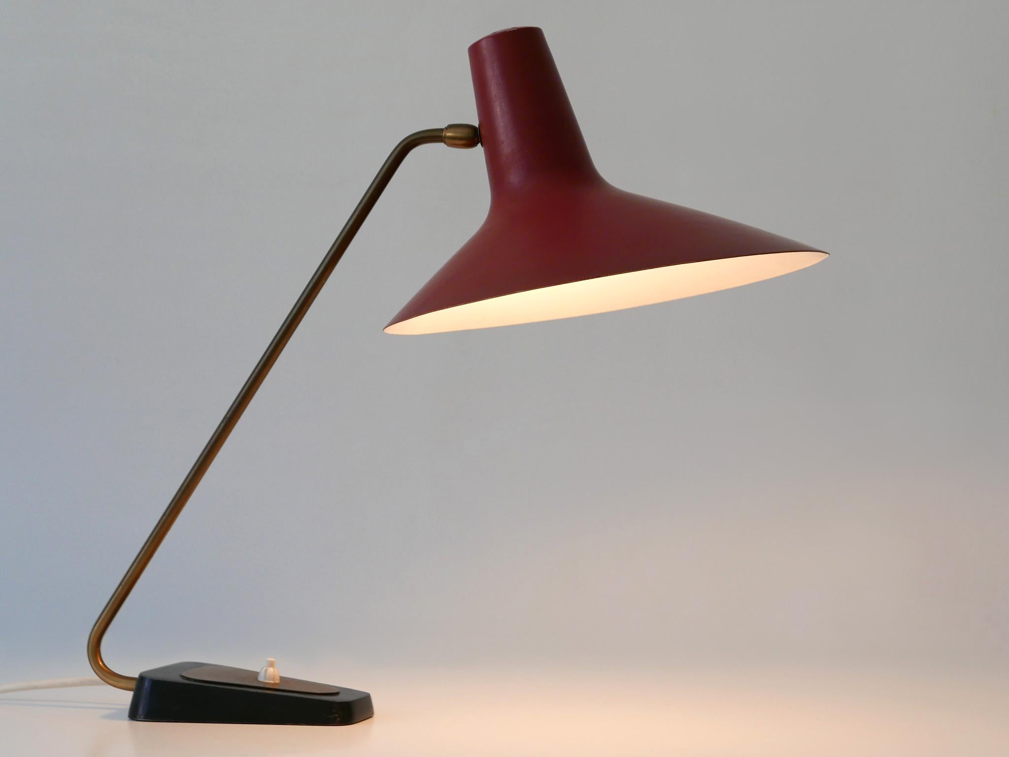 Mid-20th Century Exceptional Mid-Century Modern Table Lamp by Gebrüder Cosack Germany 1950s For Sale