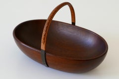 Exceptional Mid-Century Modern Teak Nut Bowl by Carl Auböck, 1950s, Austria