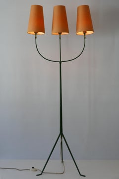 Exceptional Mid-Century Modern Three Flamed Floor Lamp, 1950s