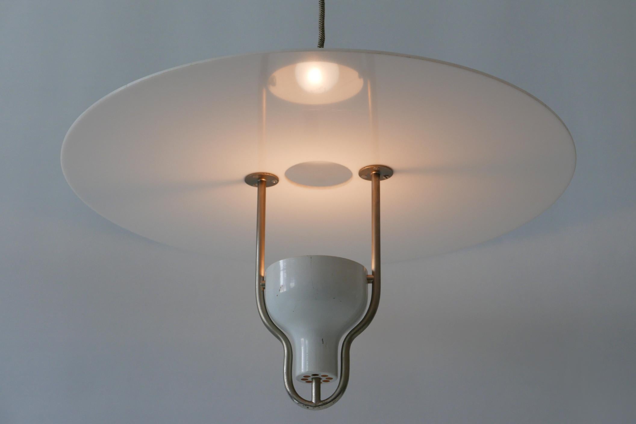 Exceptional Mid-Century Modern Ufo Pendant Lamp, Italy, 1960s For Sale 7