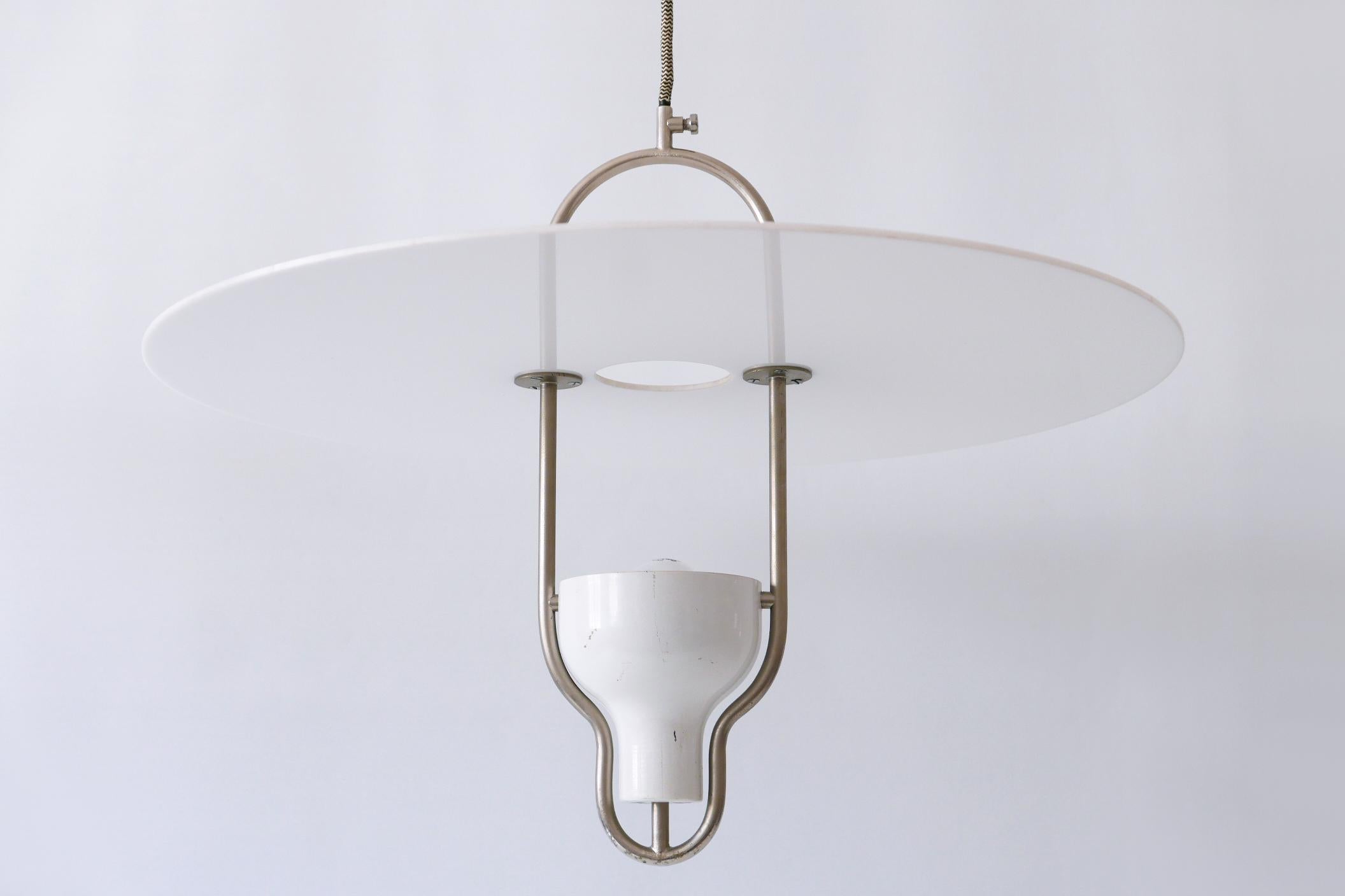 Exceptional Mid-Century Modern Ufo Pendant Lamp, Italy, 1960s For Sale 10