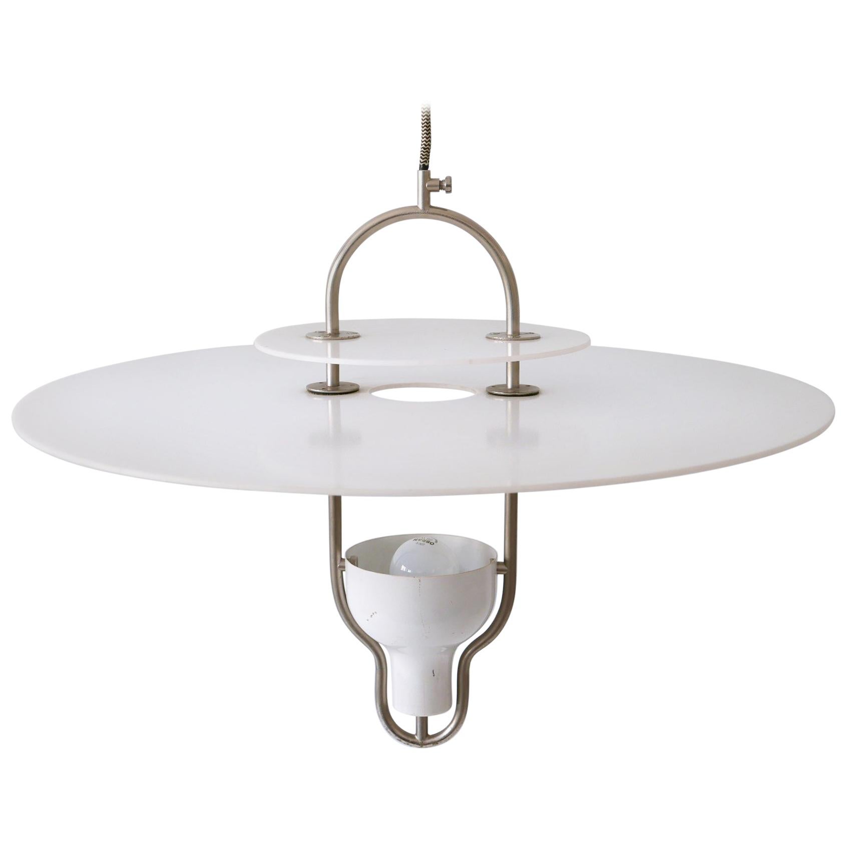 Exceptional Mid-Century Modern Ufo Pendant Lamp, Italy, 1960s For Sale