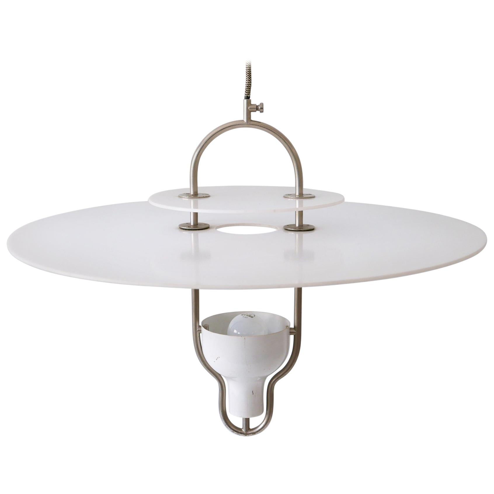 Exceptional Mid-Century Modern Ufo Pendant Lamp, Italy, 1960s