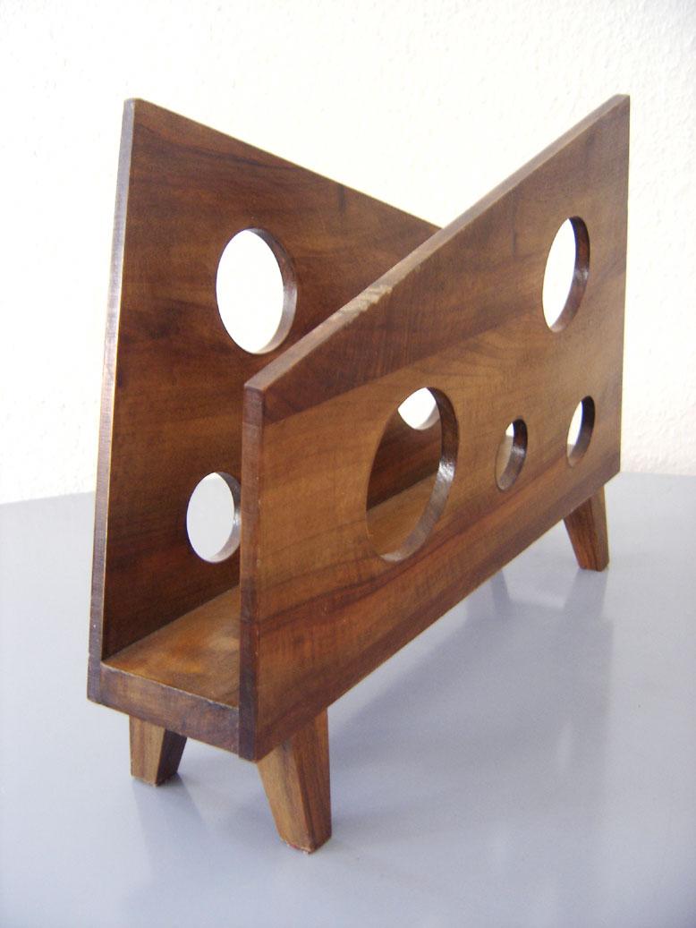 Exceptional Mid-Century Modernist Magazine Rack or Stand, 1950s, France 1