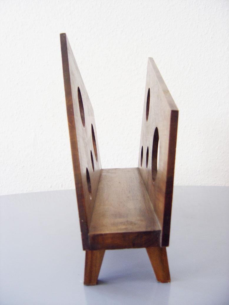 Exceptional Mid-Century Modernist Magazine Rack or Stand, 1950s, France 3