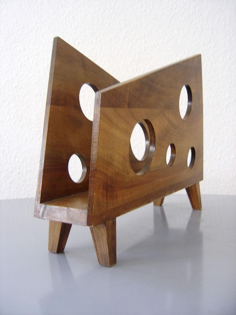 Mid-20th Century Exceptional Mid-Century Modernist Magazine Rack or Stand, 1950s, France