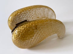 Exceptional Mid-Century Murano Glass Push & Pull Door Handles by Seguso 1950s