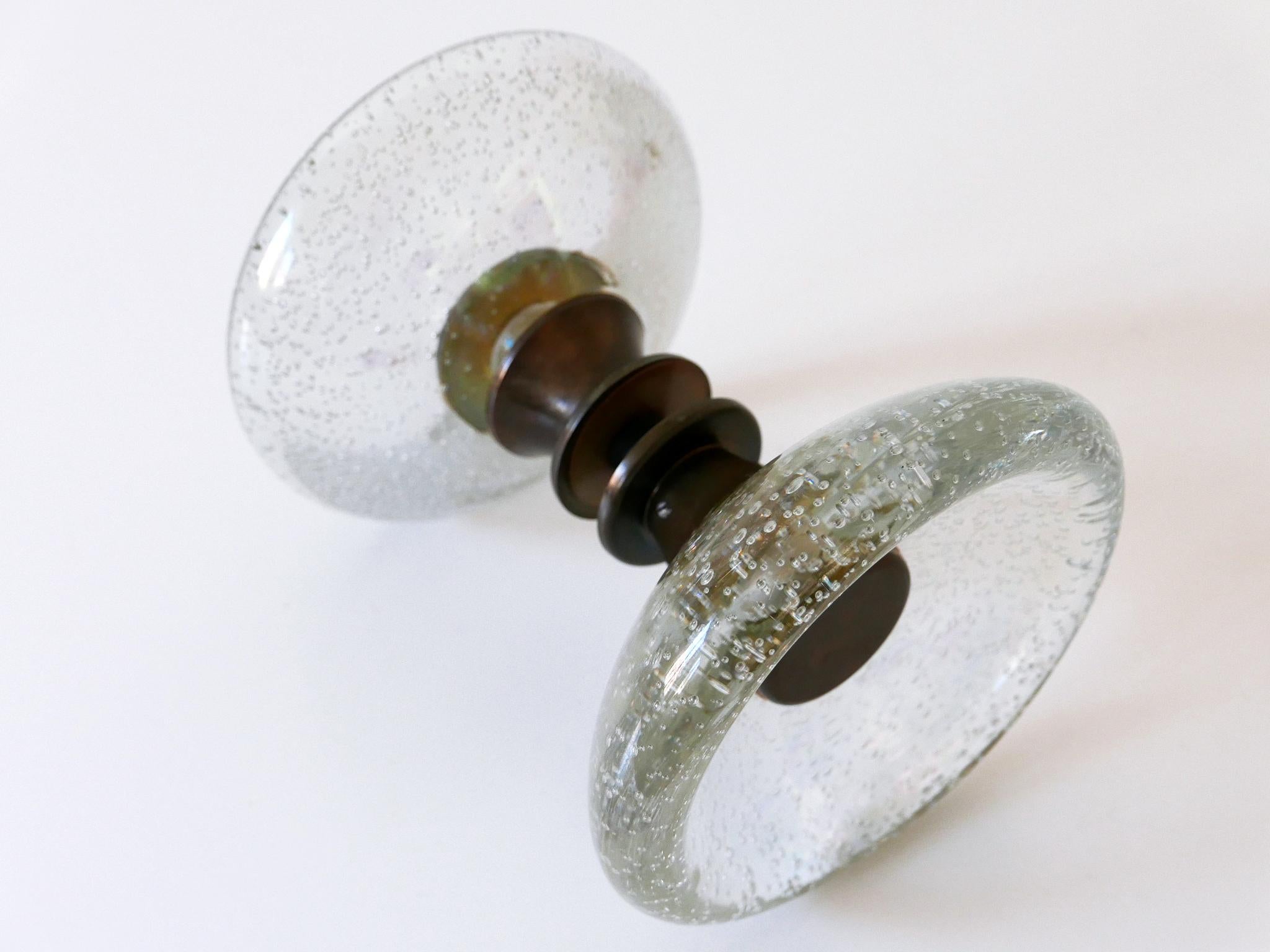 Italian Exceptional Mid-Century Push and Pull Murano Glass Door Handle by Seguso 1960s
