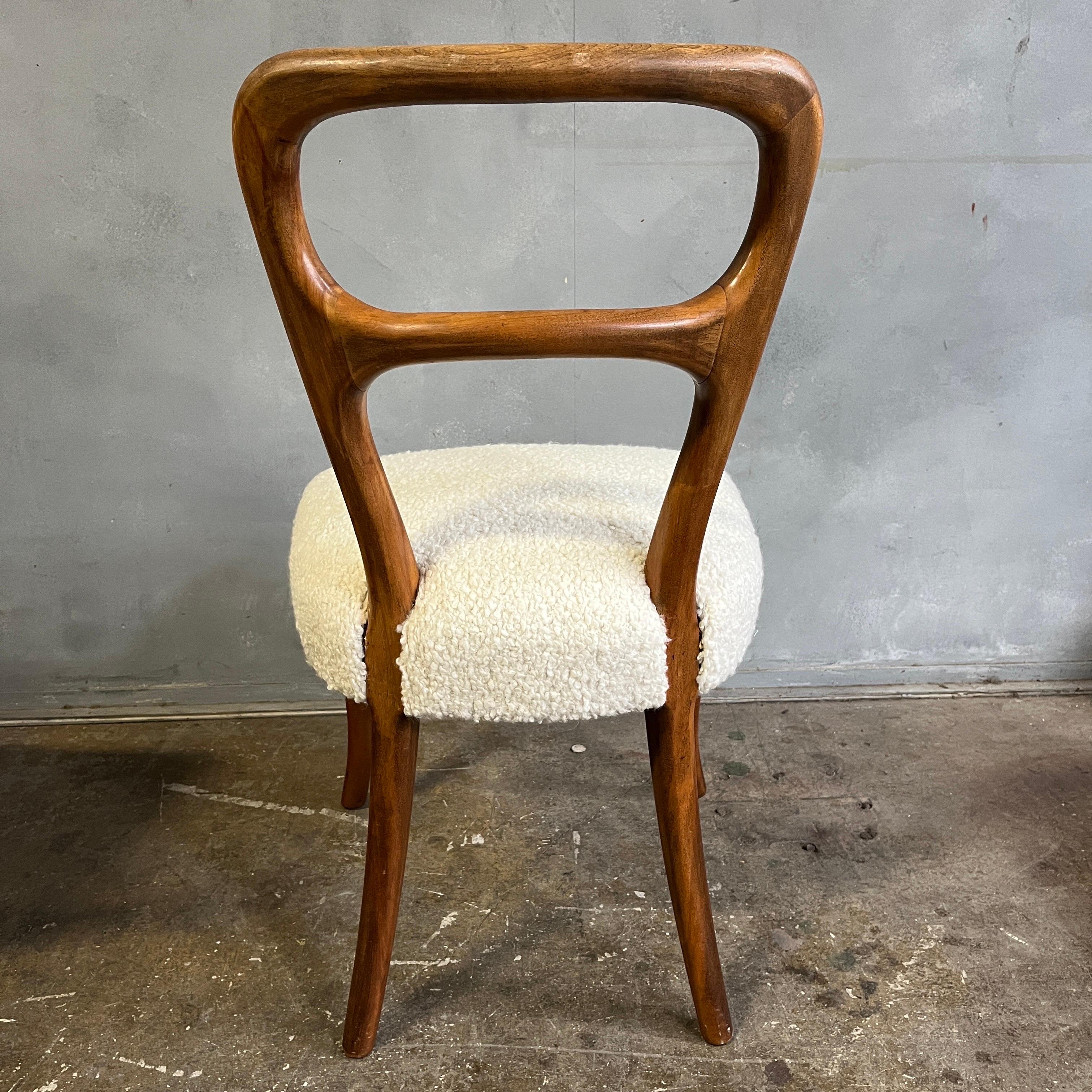 Exceptional Midcentury Dining Chairs Jean Royère Style 5