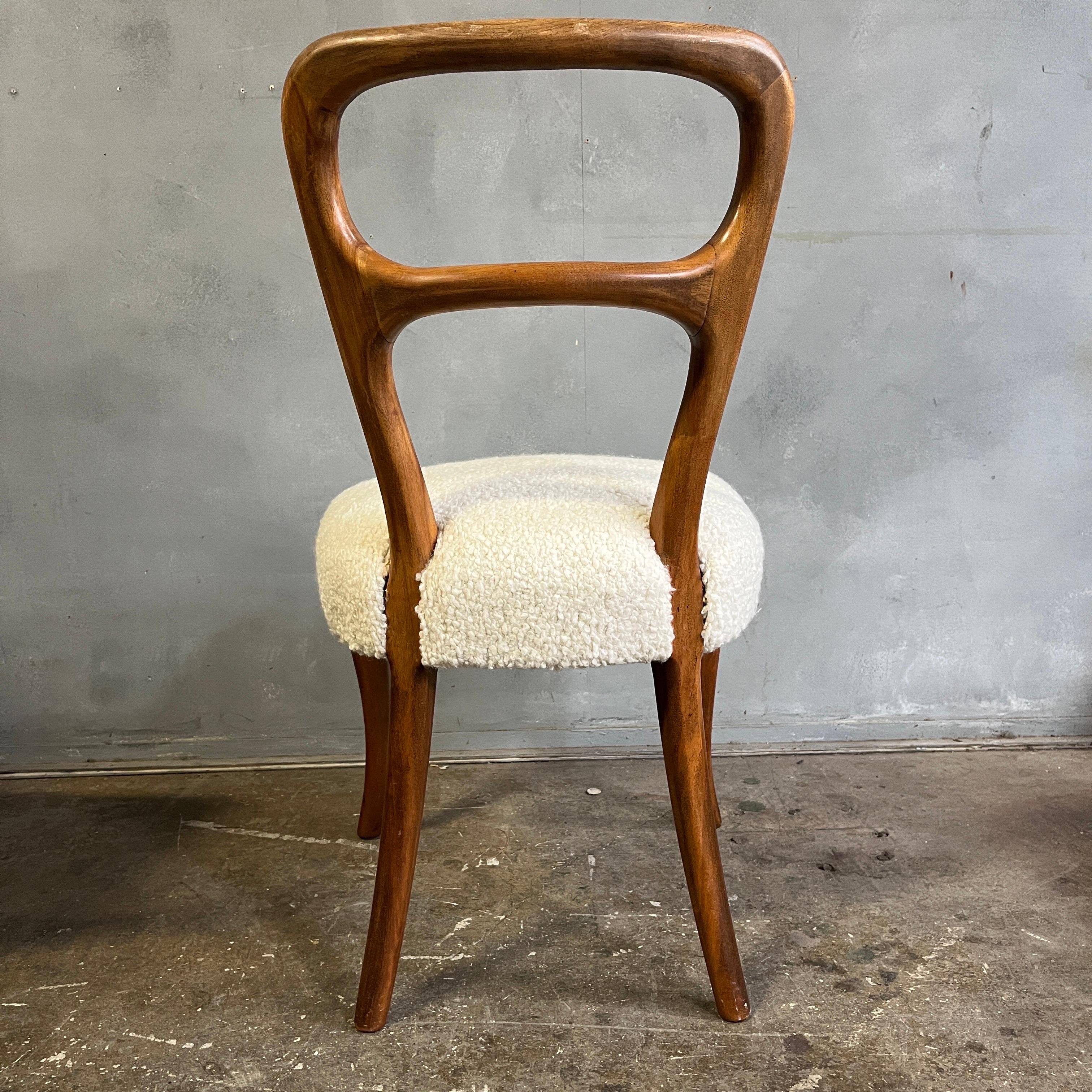 Exceptional Midcentury Dining Chairs Jean Royère Style 6