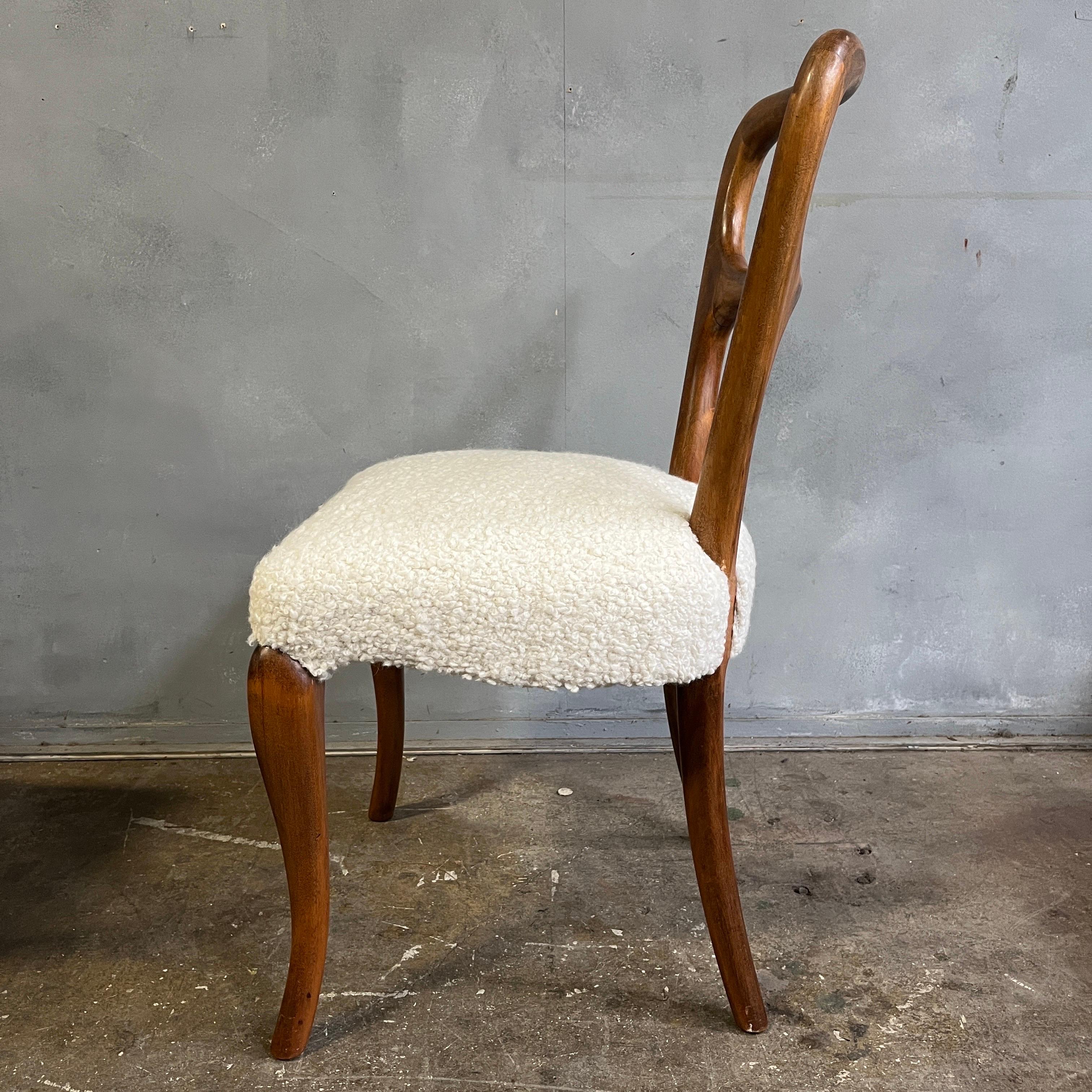 Exceptional Midcentury Dining Chairs Jean Royère Style 7