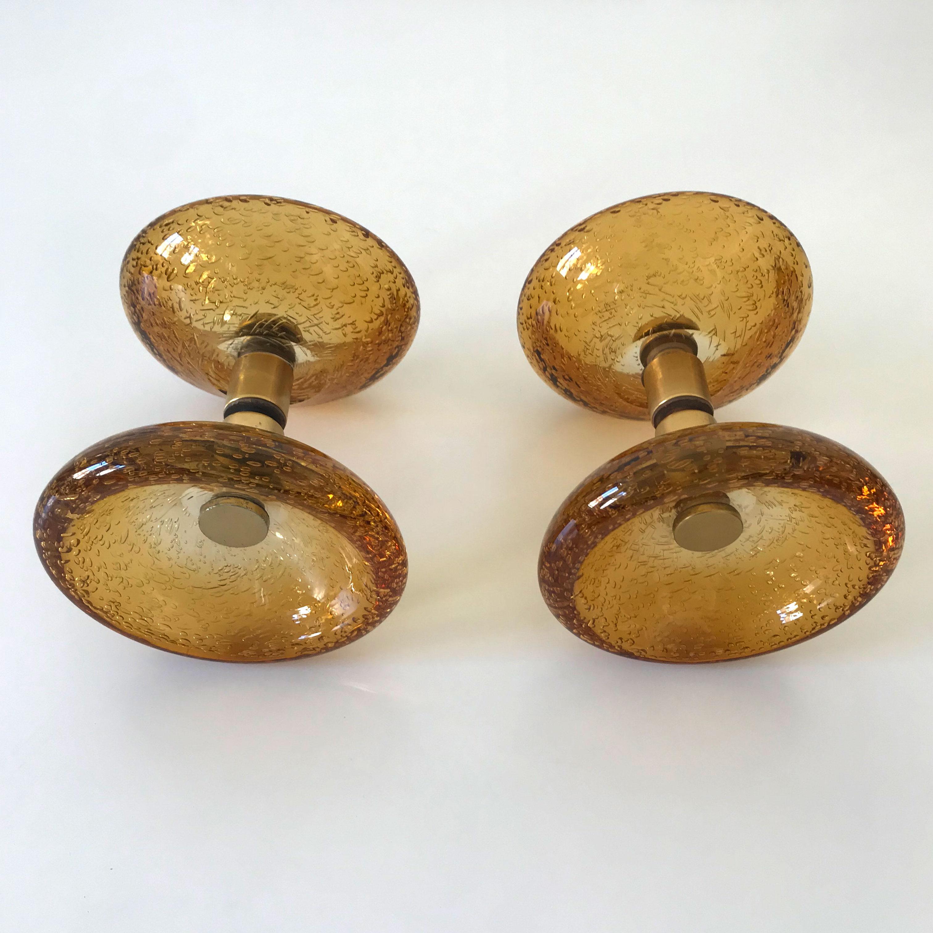 Mid-20th Century Exceptional Midcentury Push and Pull Murano Glass Door Handle, 1960s, Italy