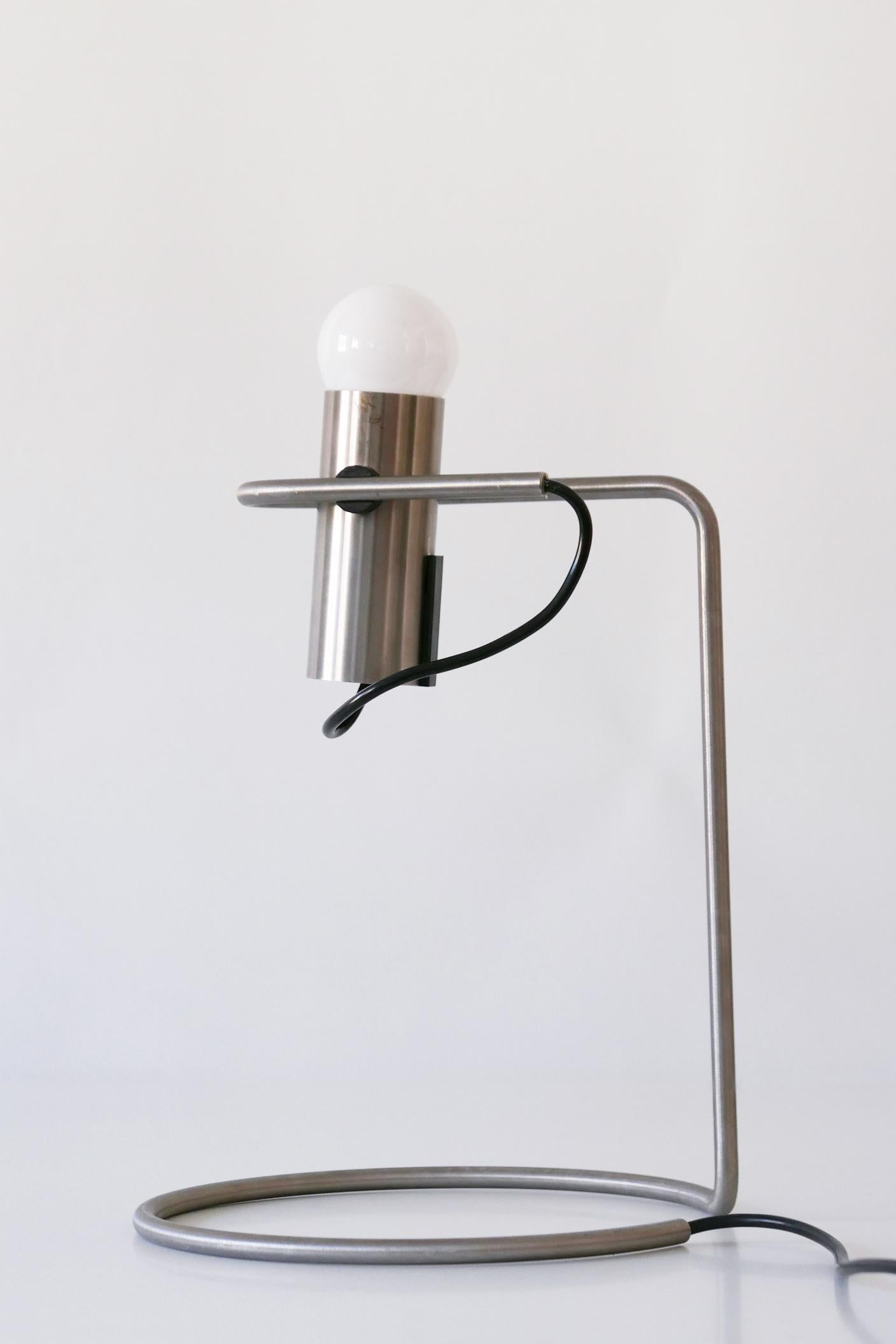 Exceptional Minimalistic Mid-Century Modern Table Lamp or Desk Light, 1960s For Sale 2