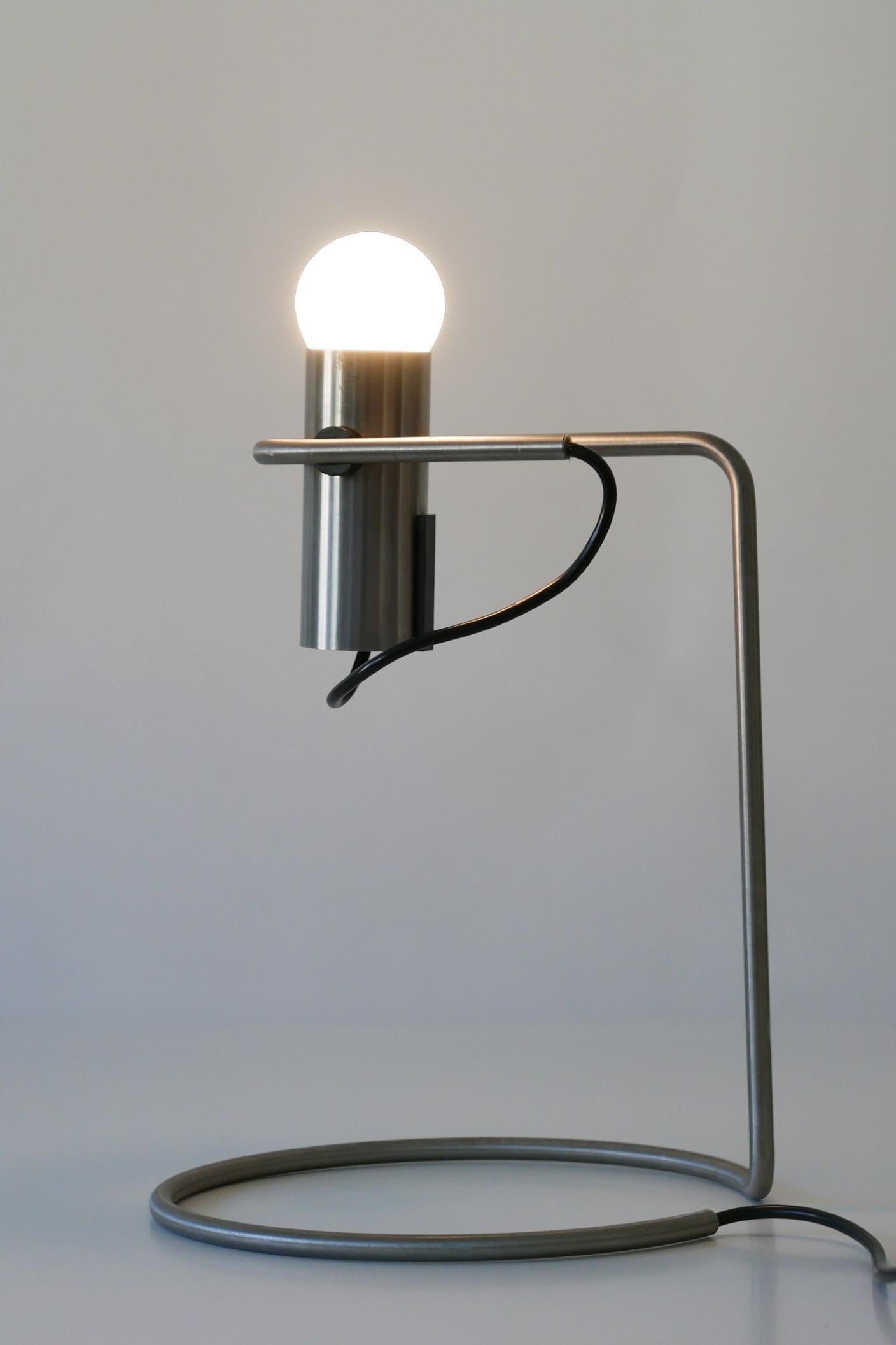 Exceptional Minimalistic Mid-Century Modern Table Lamp or Desk Light, 1960s For Sale 3