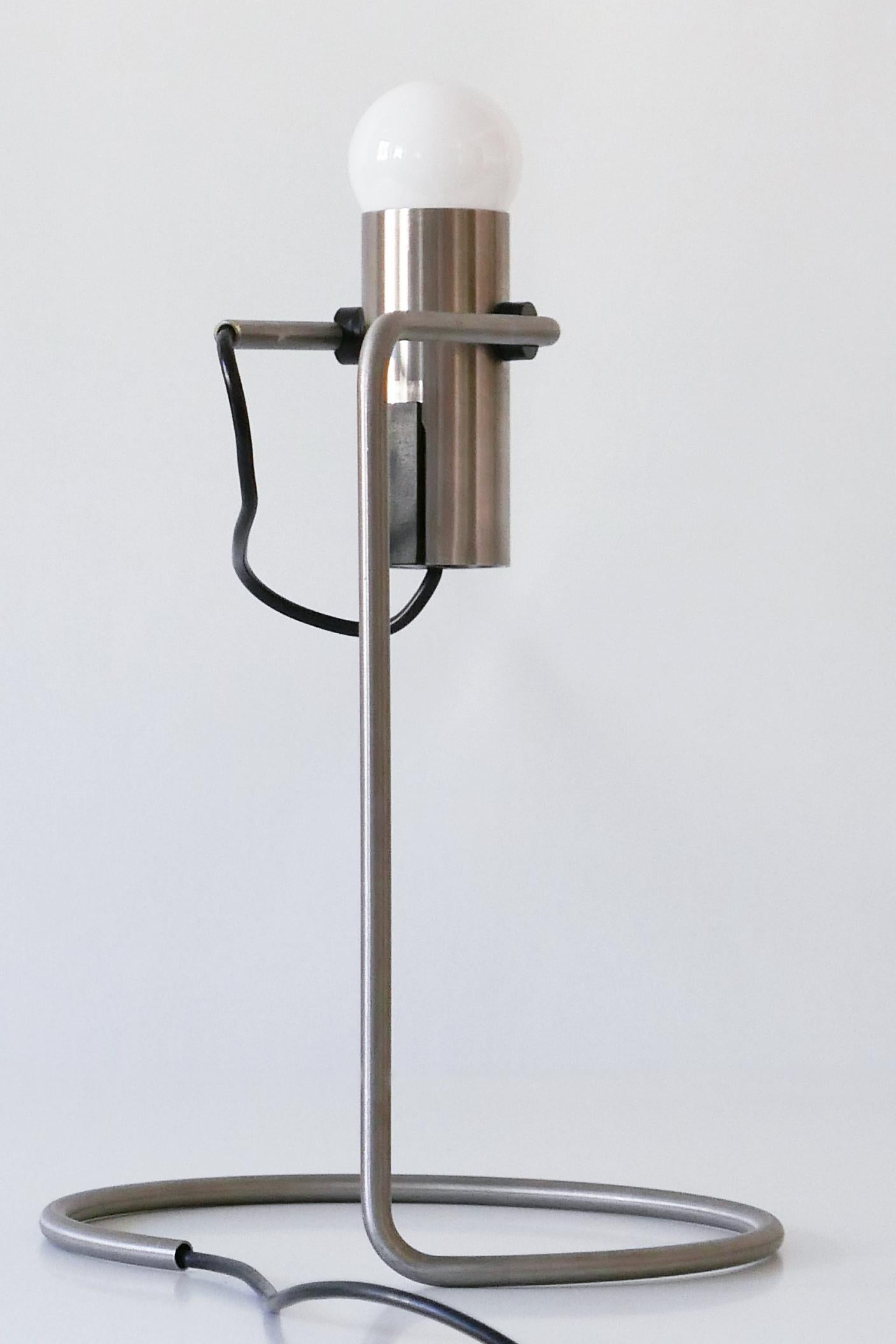 Exceptional Minimalistic Mid-Century Modern Table Lamp or Desk Light, 1960s For Sale 5