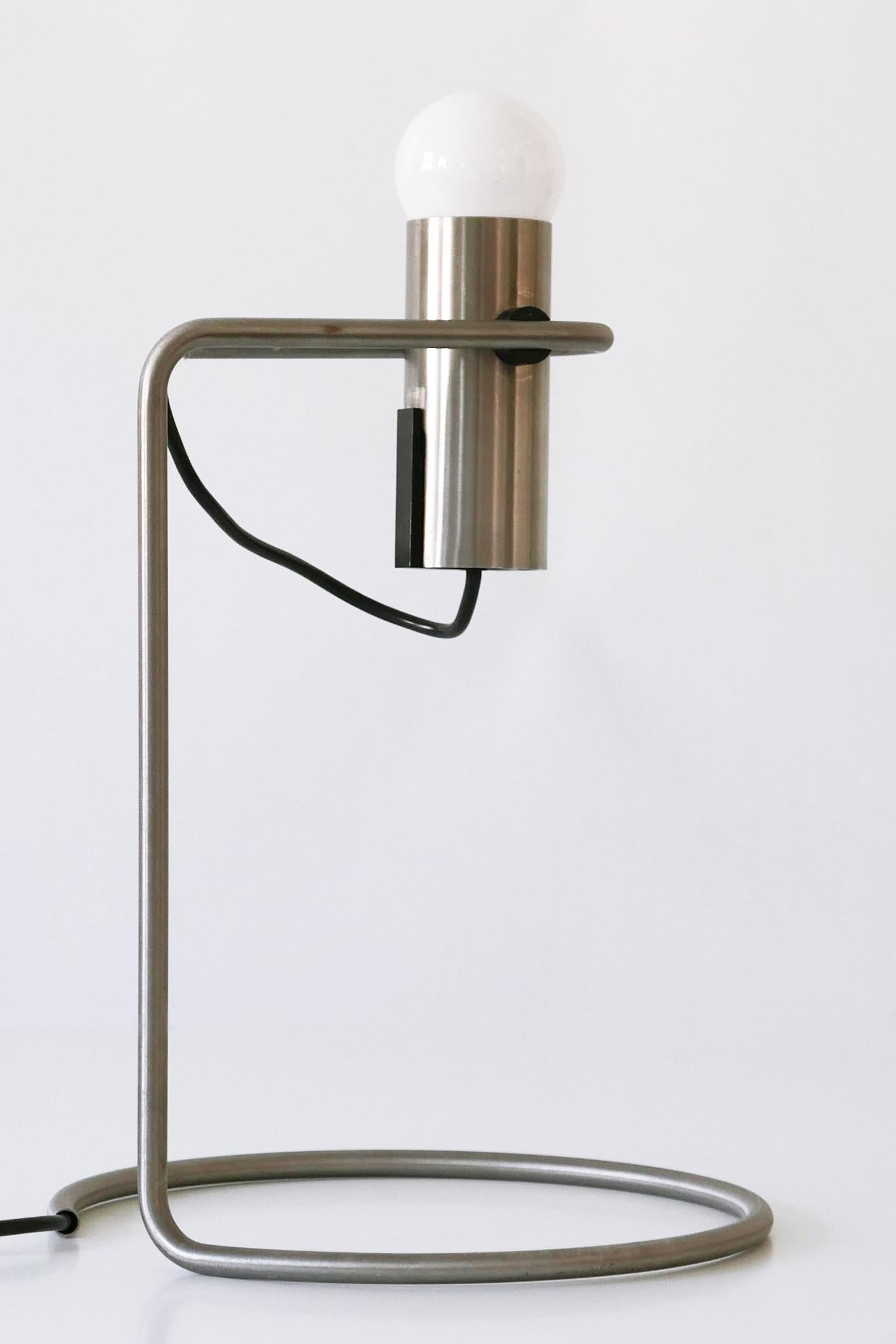 Exceptional Minimalistic Mid-Century Modern Table Lamp or Desk Light, 1960s For Sale 8