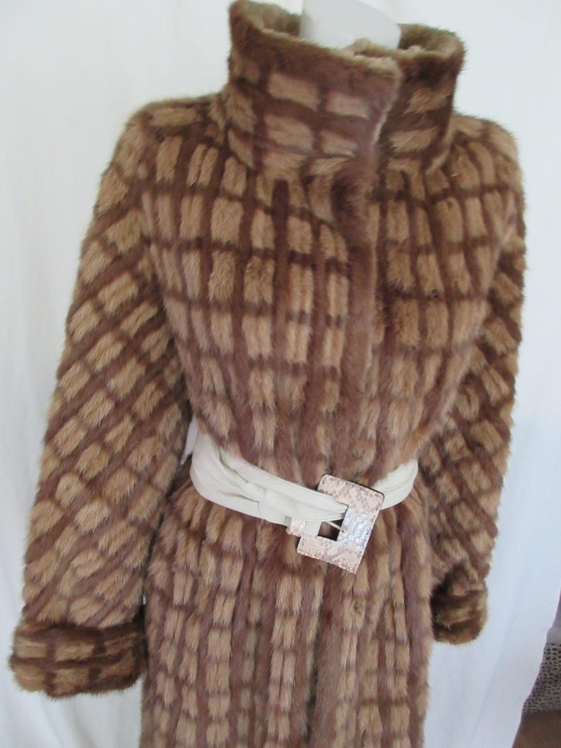 Exceptional Mink Fur Coat Reversible For Sale at 1stDibs