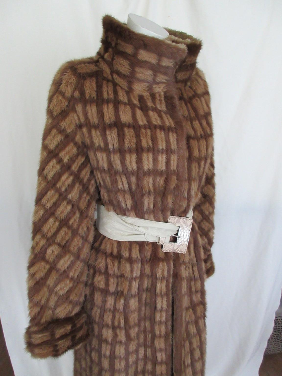 Exceptional Mink Fur Coat Reversible For Sale at 1stDibs