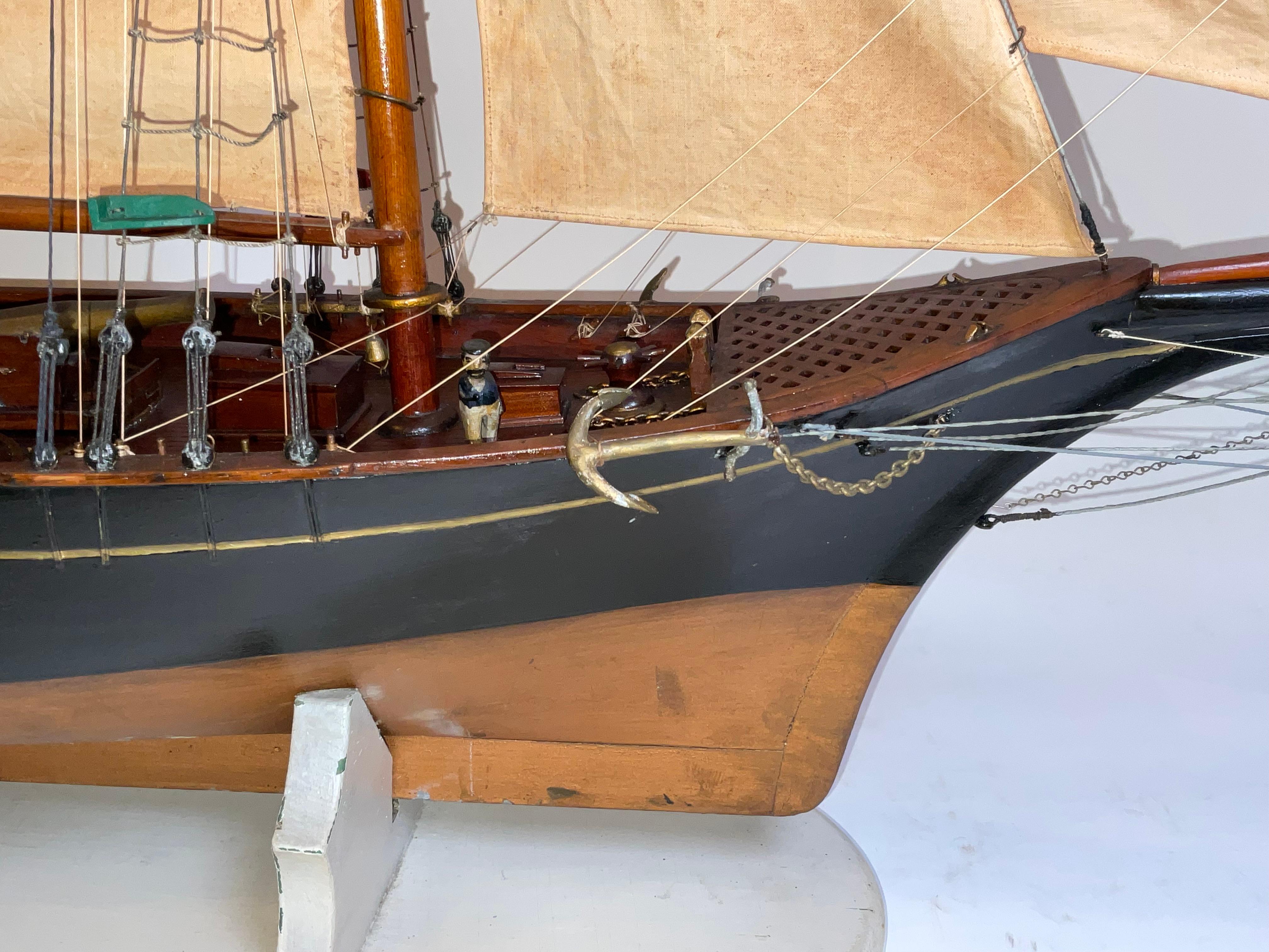 Milieu du XXe siècle Modèle exceptionnel d'un Schooner Wanderer en vente