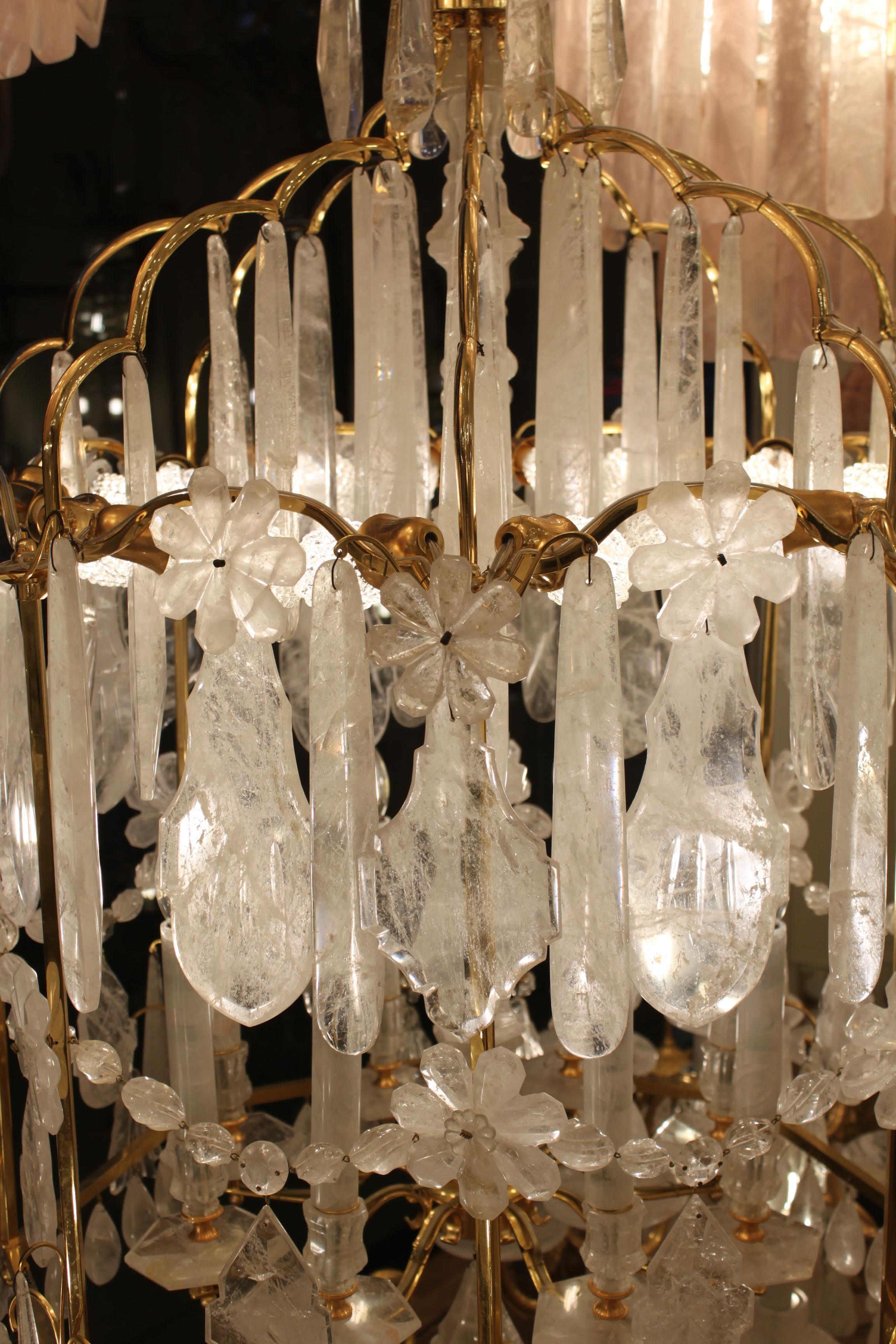 Exceptional modern rock crystal lanterns For Sale 3