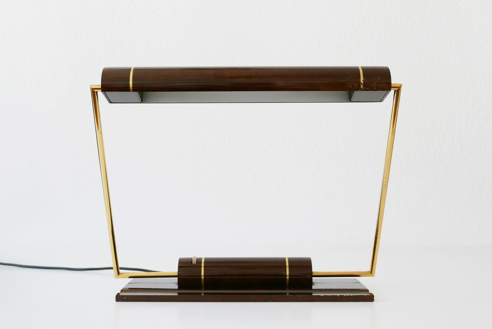 Exceptional Modernist Banker Desk Light or Table Lamp by George Kovacs USA 1980s 3